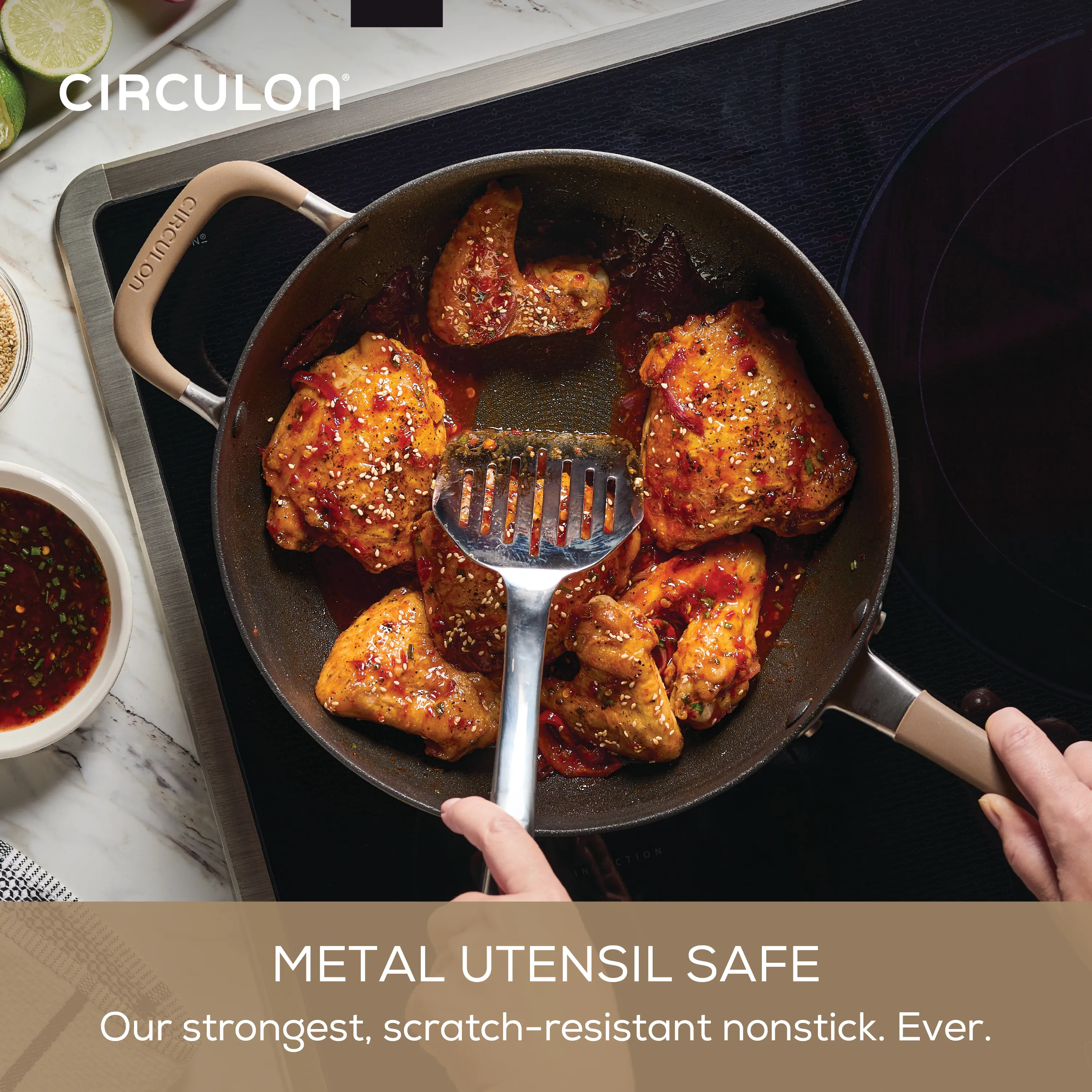 10-Piece ScratchDefense Nonstick Cookware Set