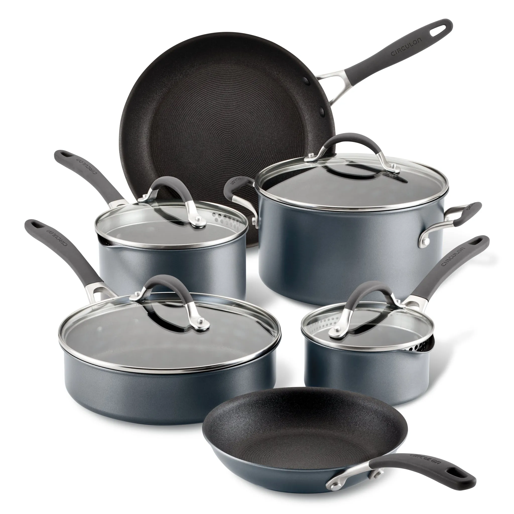 10-Piece ScratchDefense™ Nonstick Cookware Set