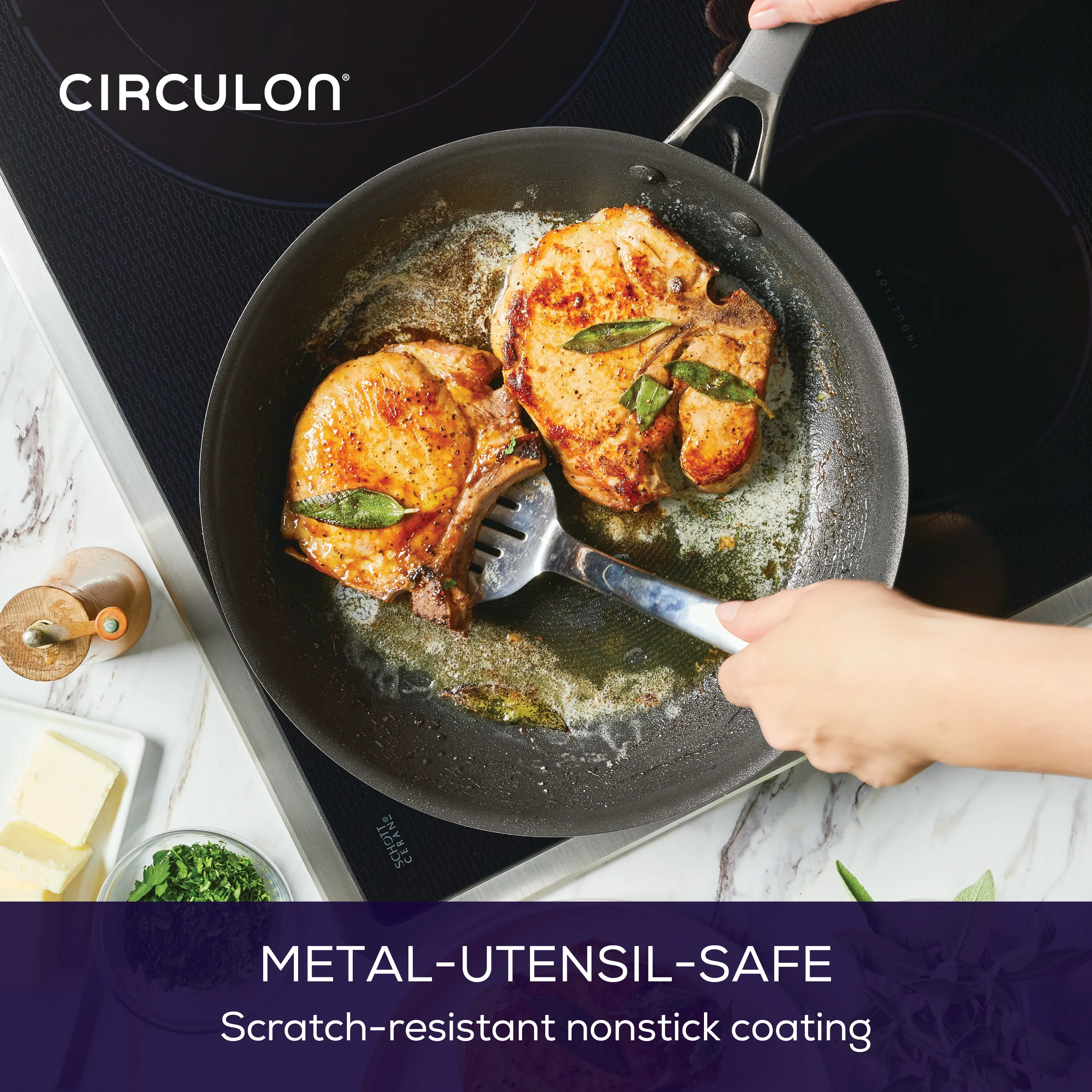 10-Piece ScratchDefense™ Nonstick Cookware Set