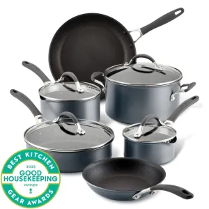 10-Piece ScratchDefense™ Nonstick Cookware Set