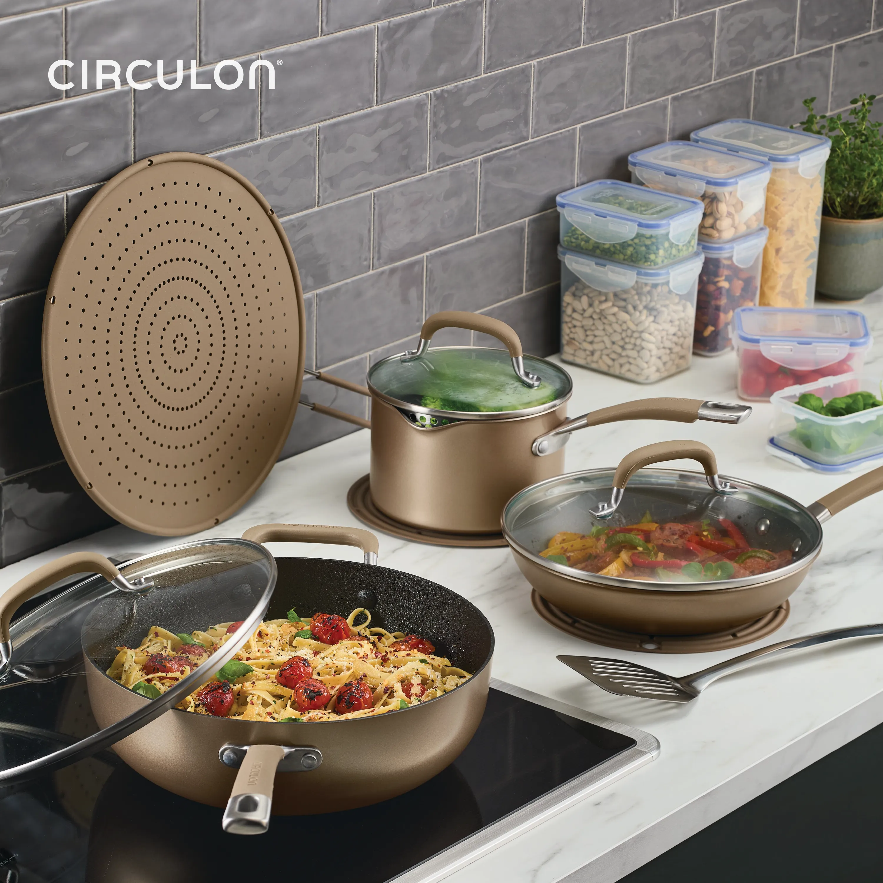 10-Piece ScratchDefense Nonstick Cookware Set