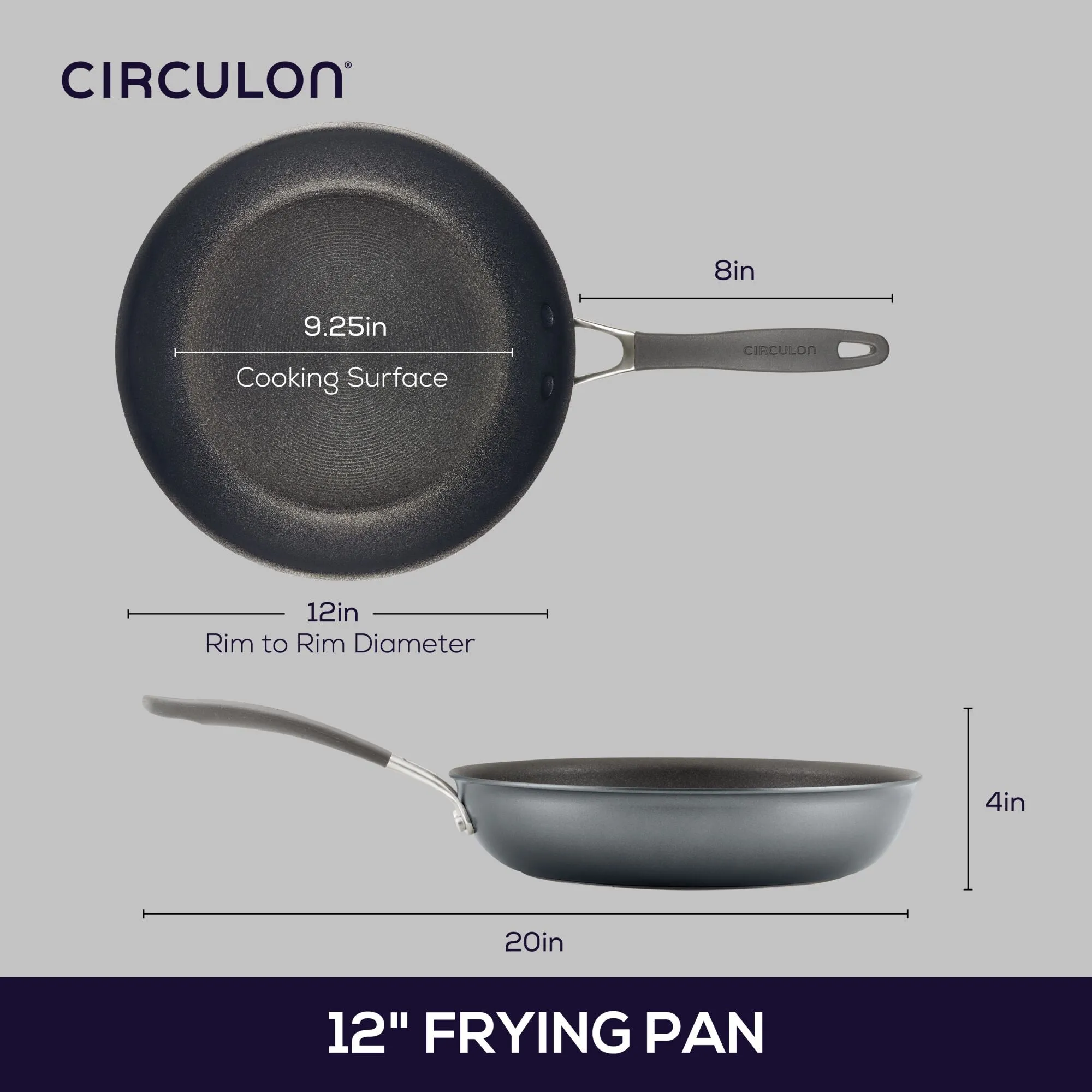 12-Inch Frying Pan: ScratchDefense™ Nonstick Fry Pans