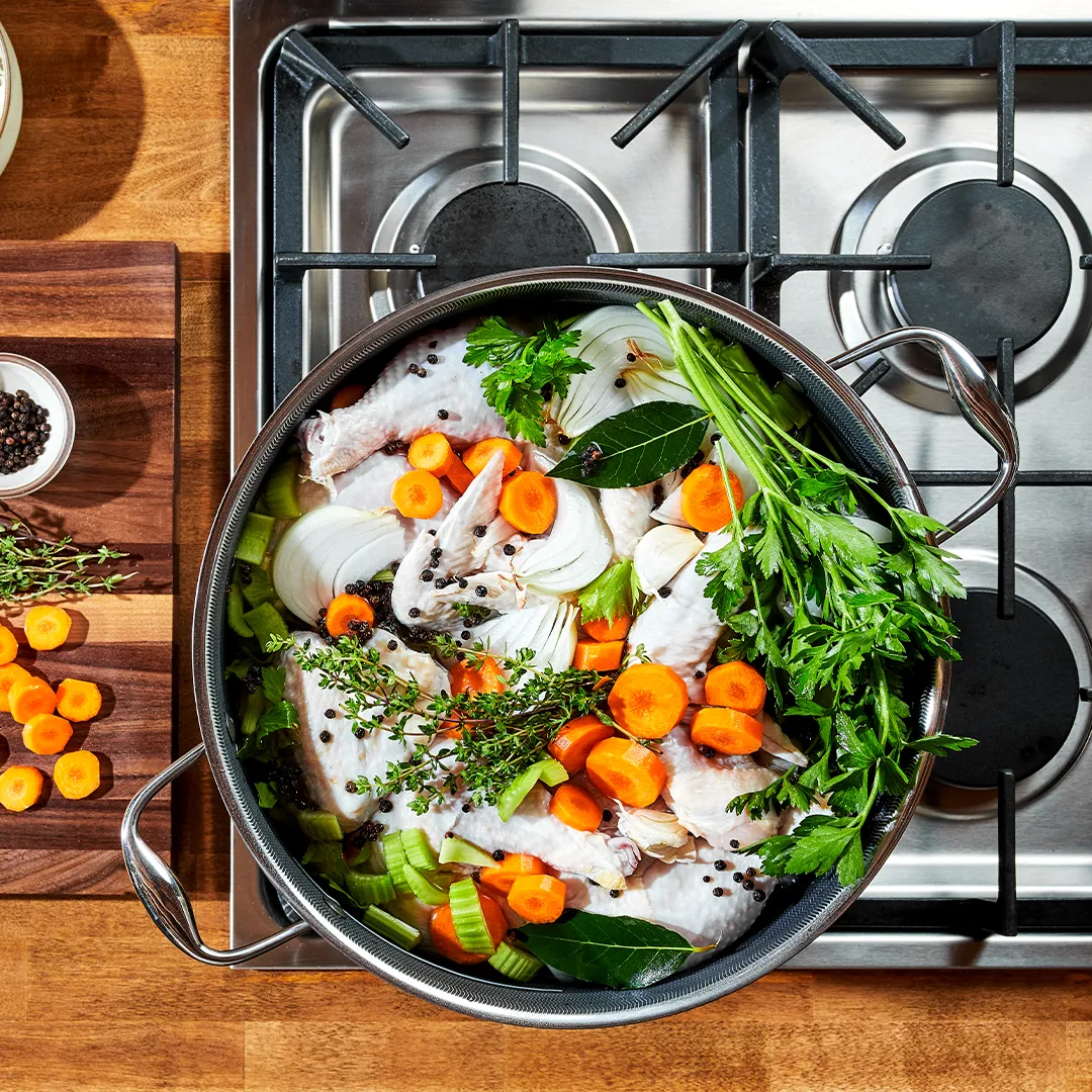 12QT Hybrid Stock Pot with Lid (11.35L)