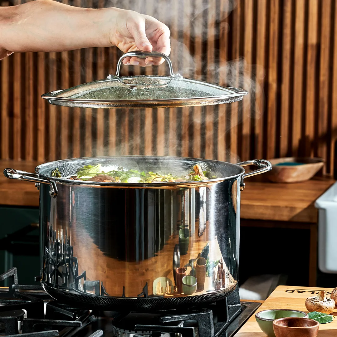 12QT Hybrid Stock Pot with Lid (11.35L)