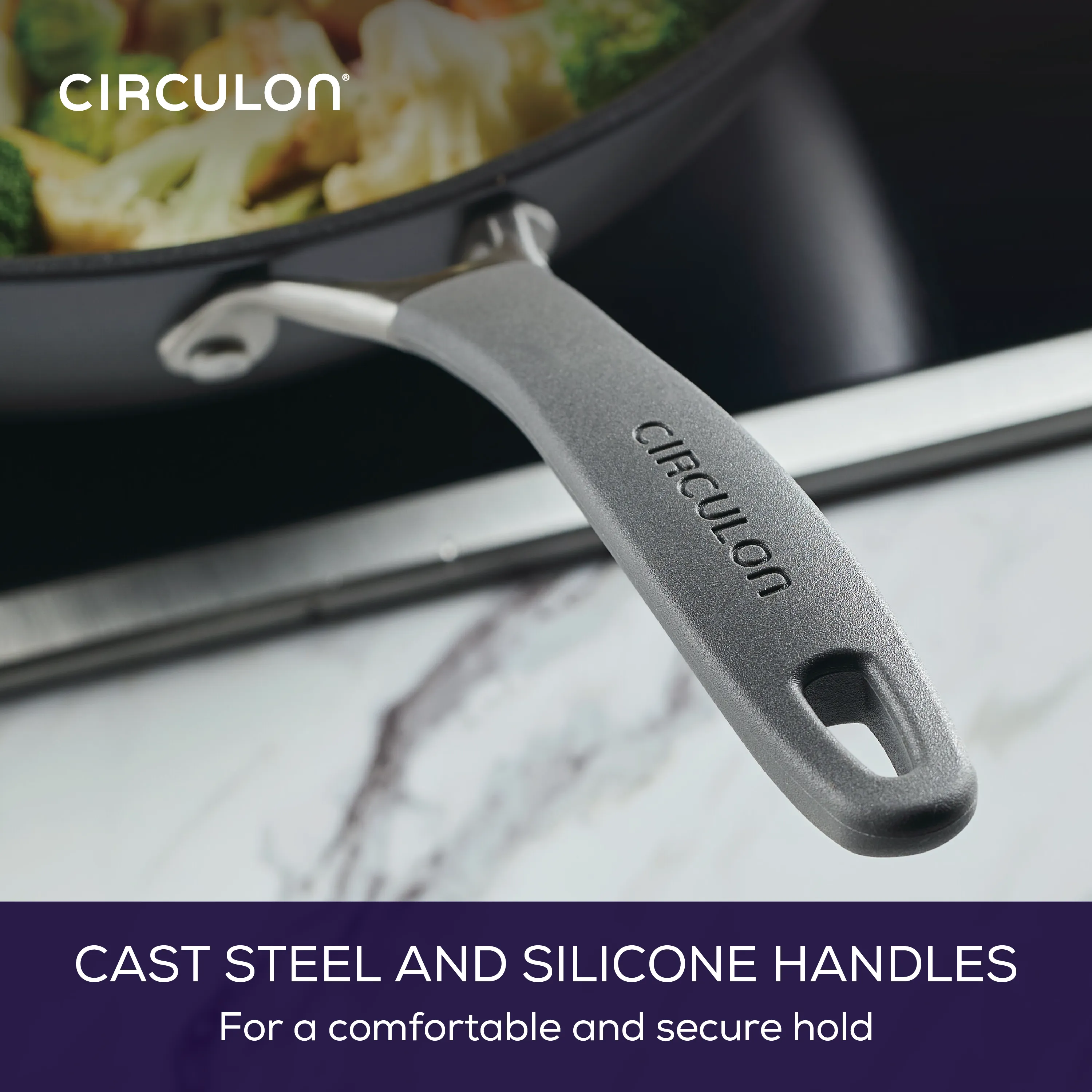 13-Inch A1 ScratchDefense™ Nonstick StirFry with Helper Handle