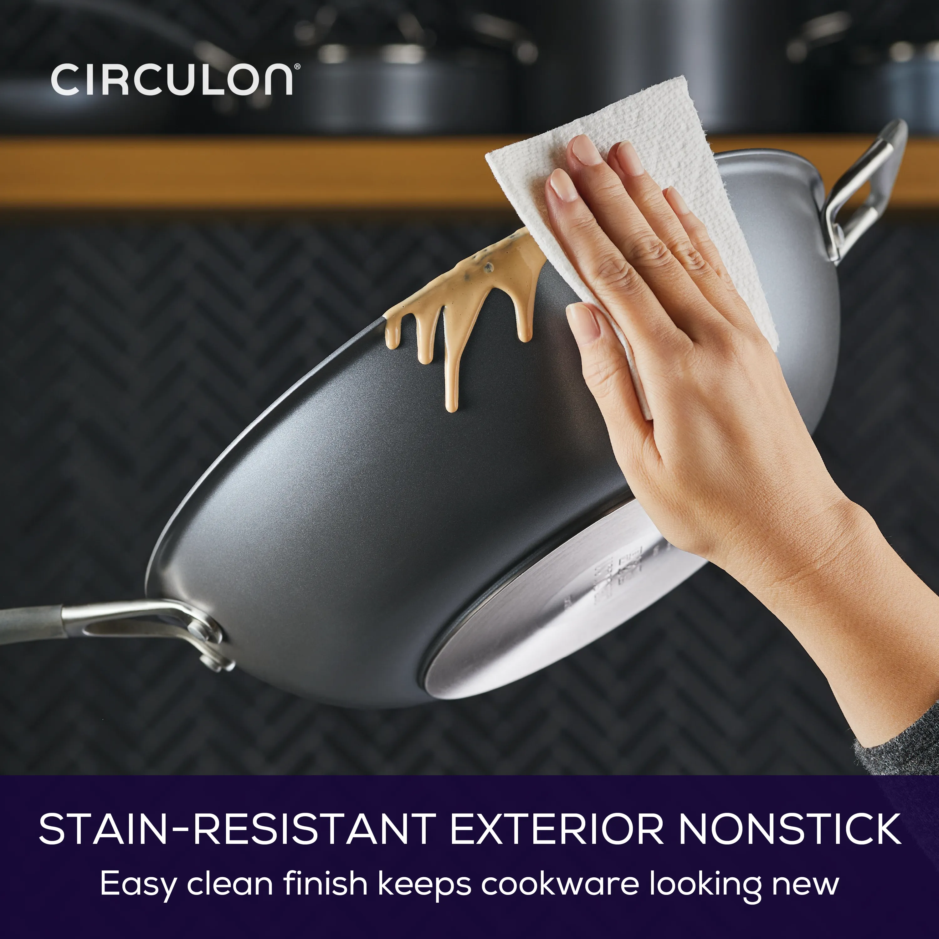 13-Inch A1 ScratchDefense™ Nonstick StirFry with Helper Handle