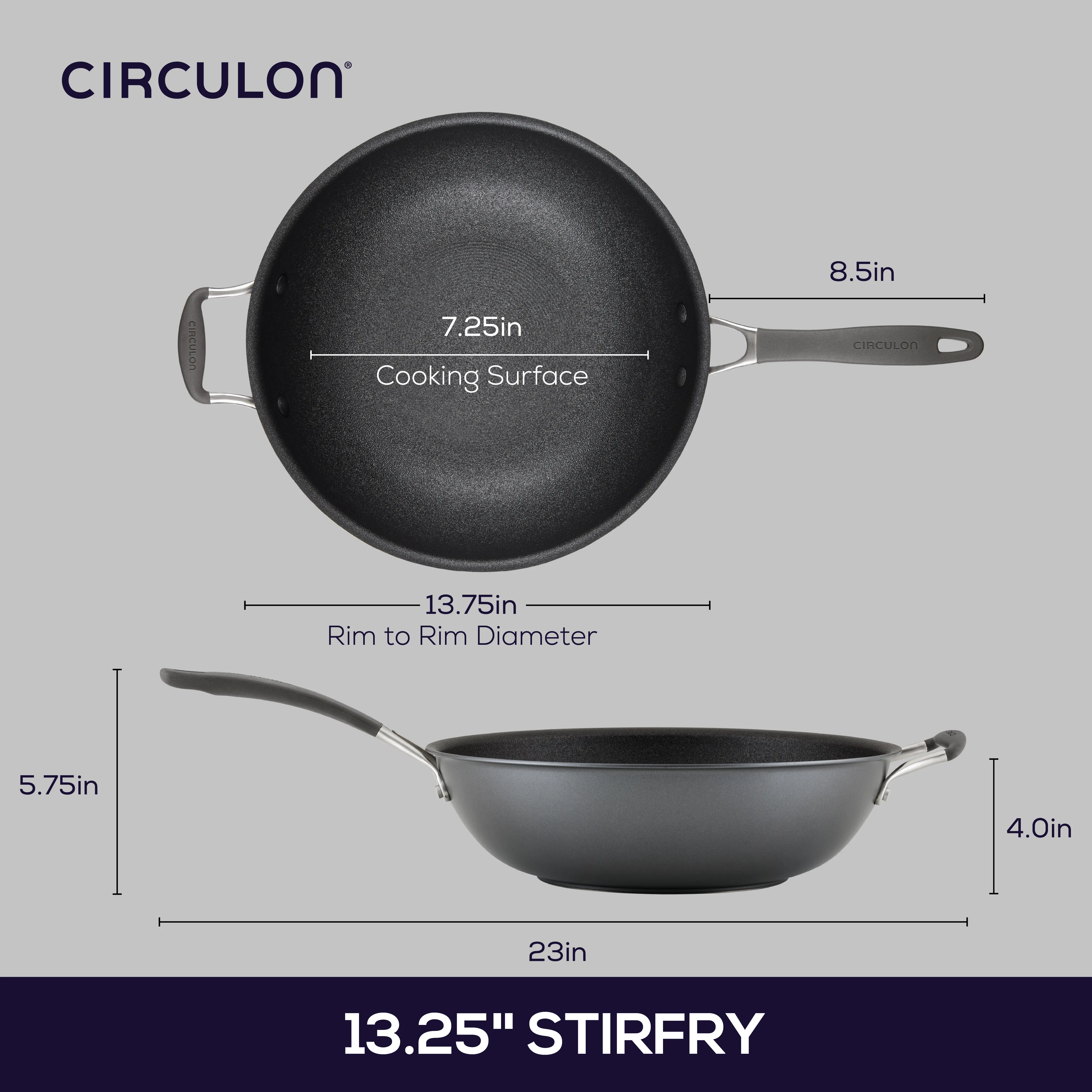 13-Inch A1 ScratchDefense™ Nonstick StirFry with Helper Handle