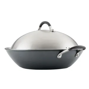 14-Inch A1 ScratchDefense™ Nonstick Wok with Lid