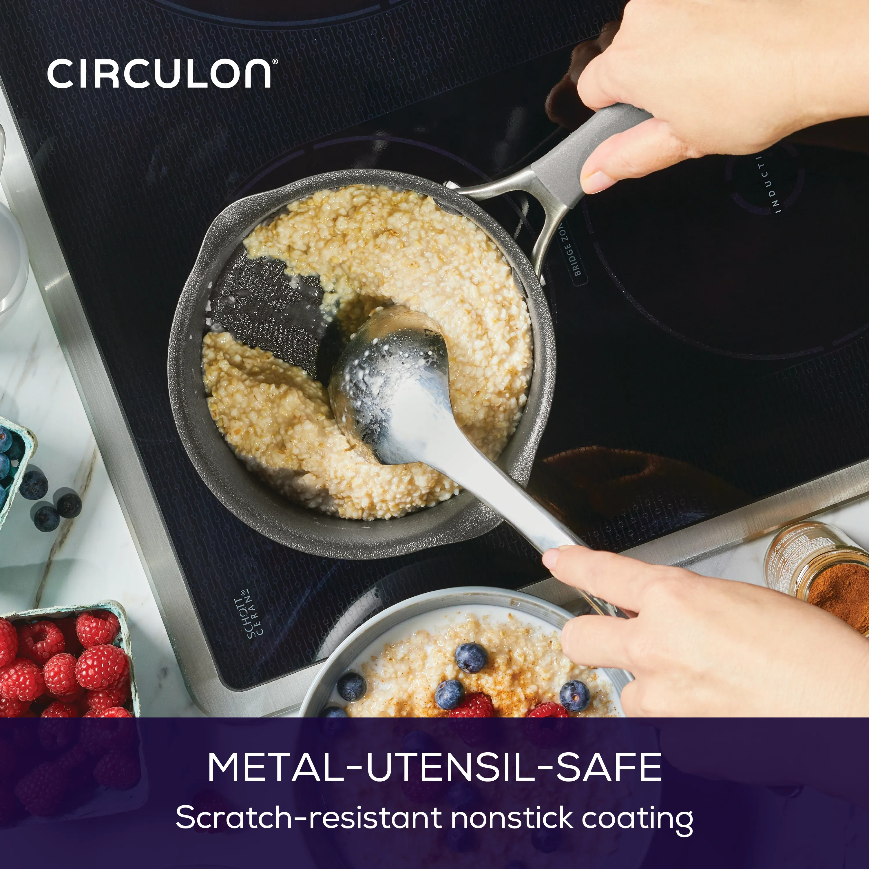 2-Quart A1 ScratchDefense™ Nonstick Sauce Pan with Lid
