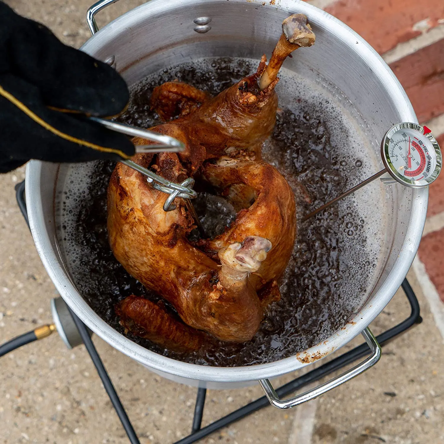 29QT Aluminum Turkey Frying Cooker Kit
