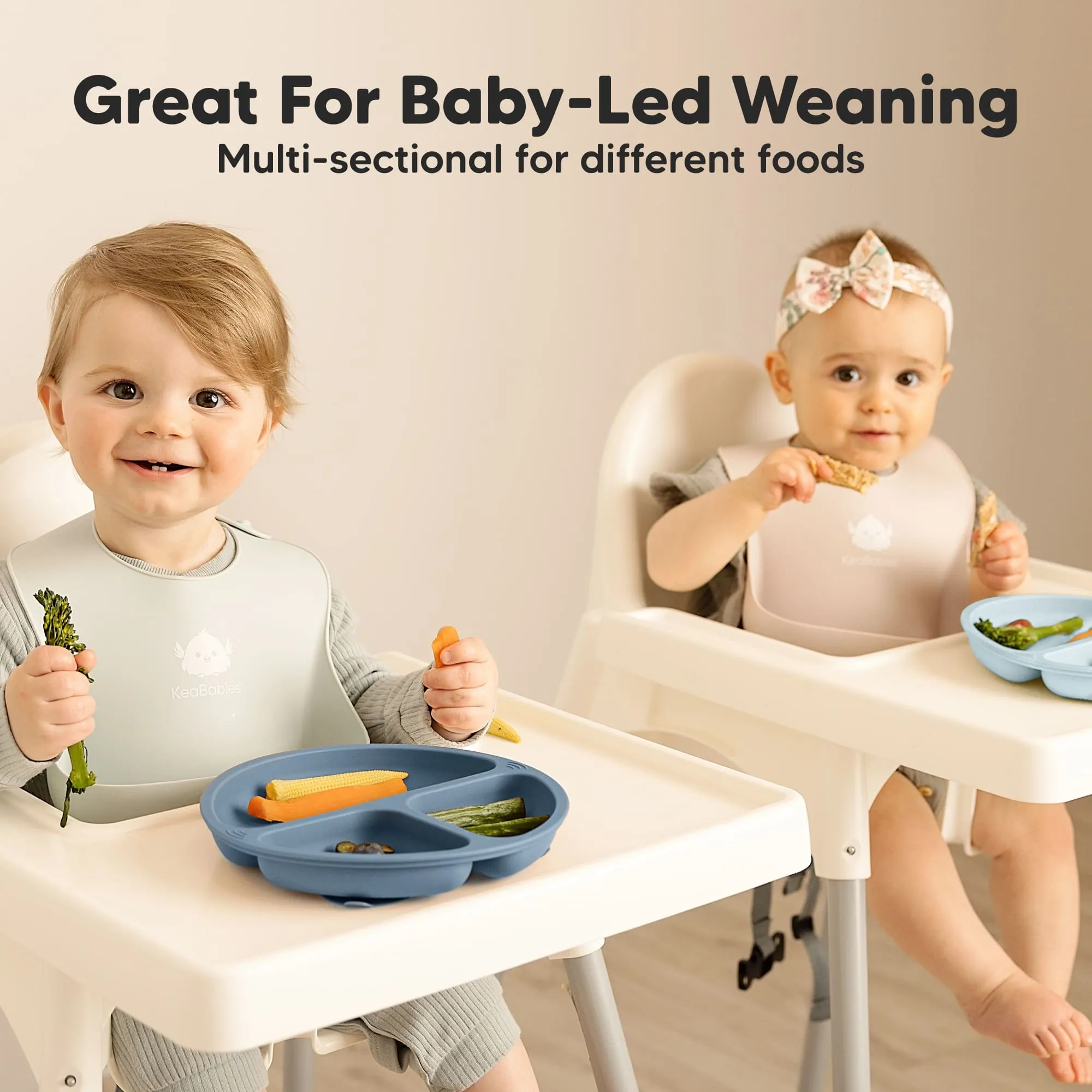 3-Pack Prep Silicone Suction Plates (Popsicle)