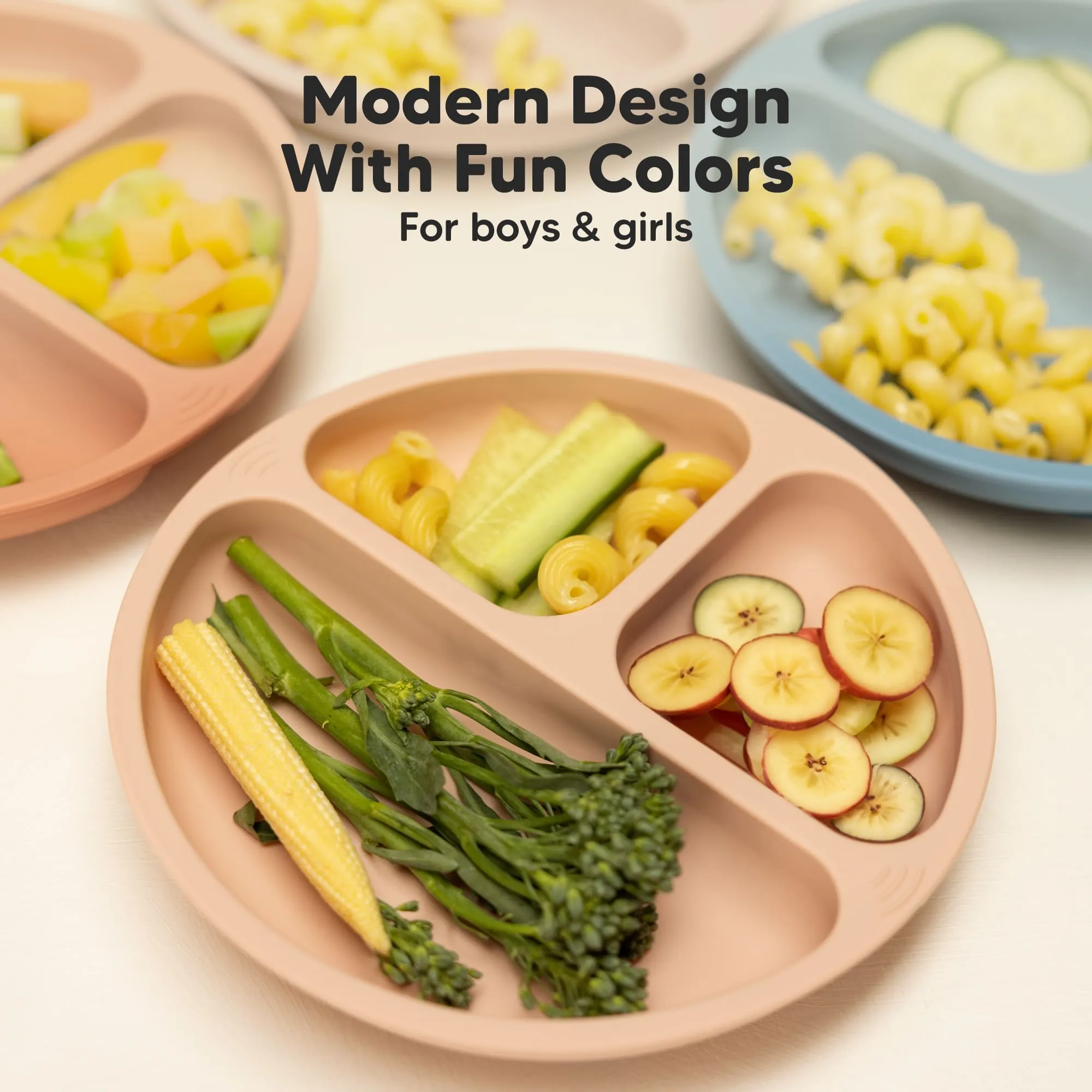 3-Pack Prep Silicone Suction Plates (Popsicle)