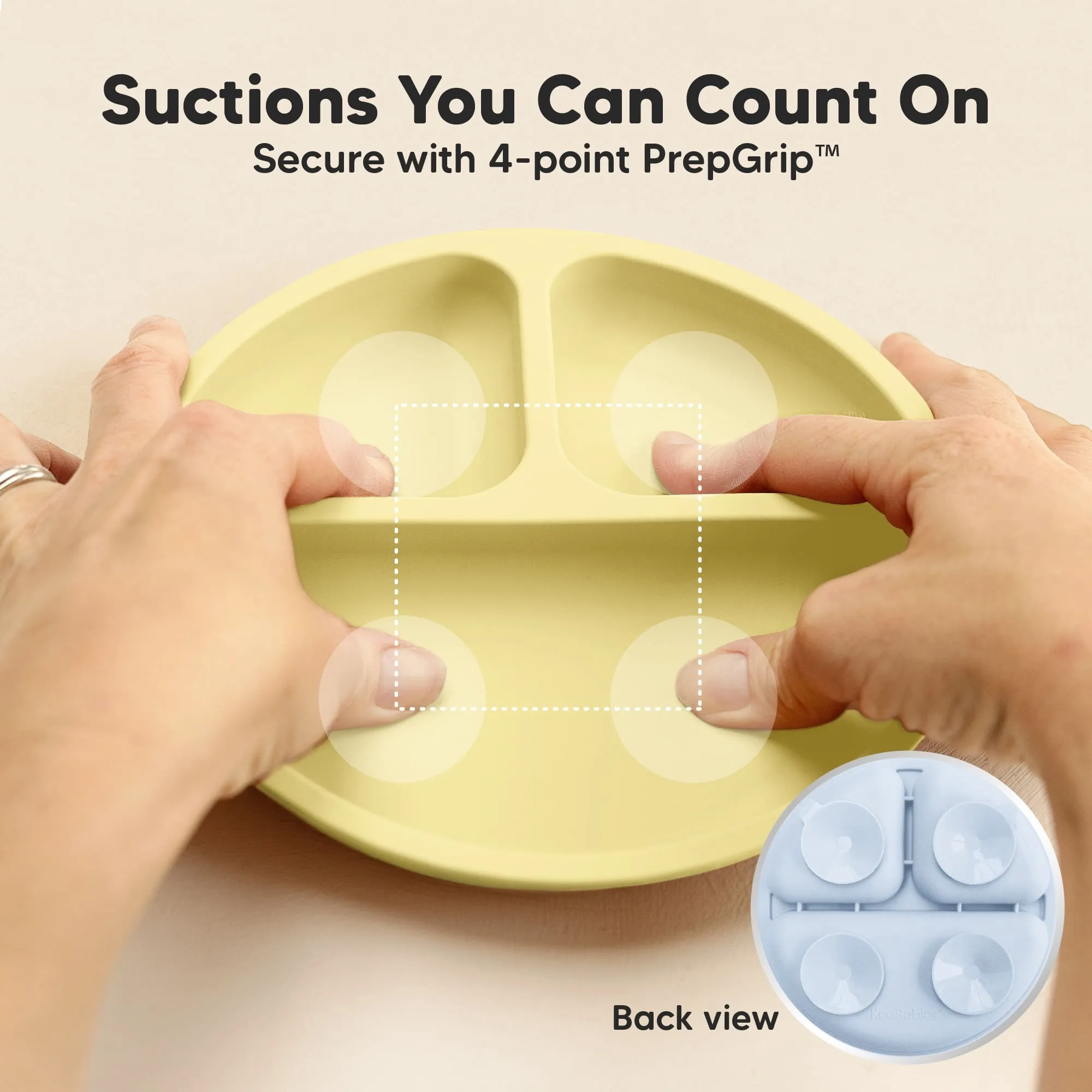 3-Pack Prep Silicone Suction Plates (Popsicle)