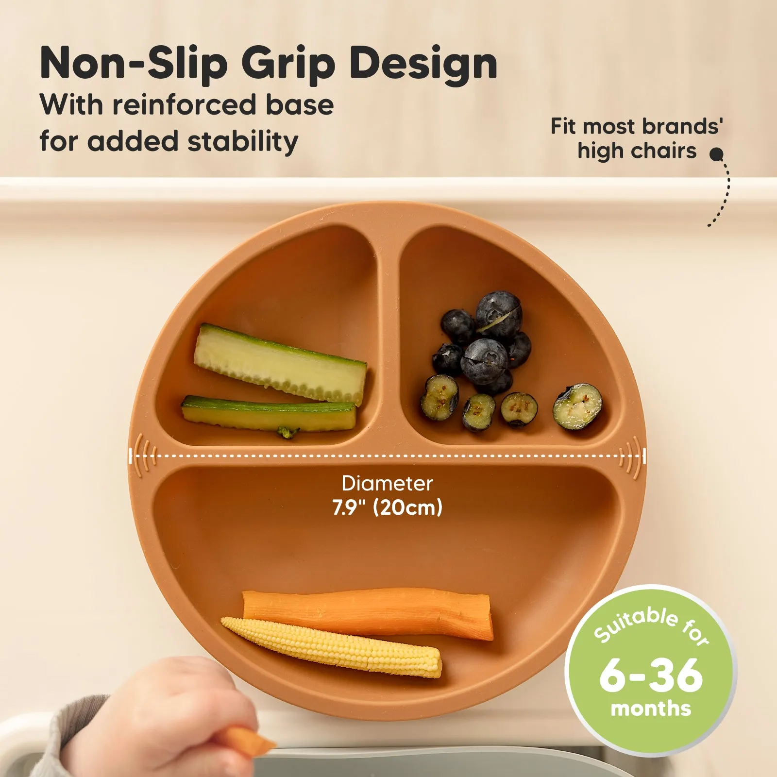 3-Pack Prep Silicone Suction Plates