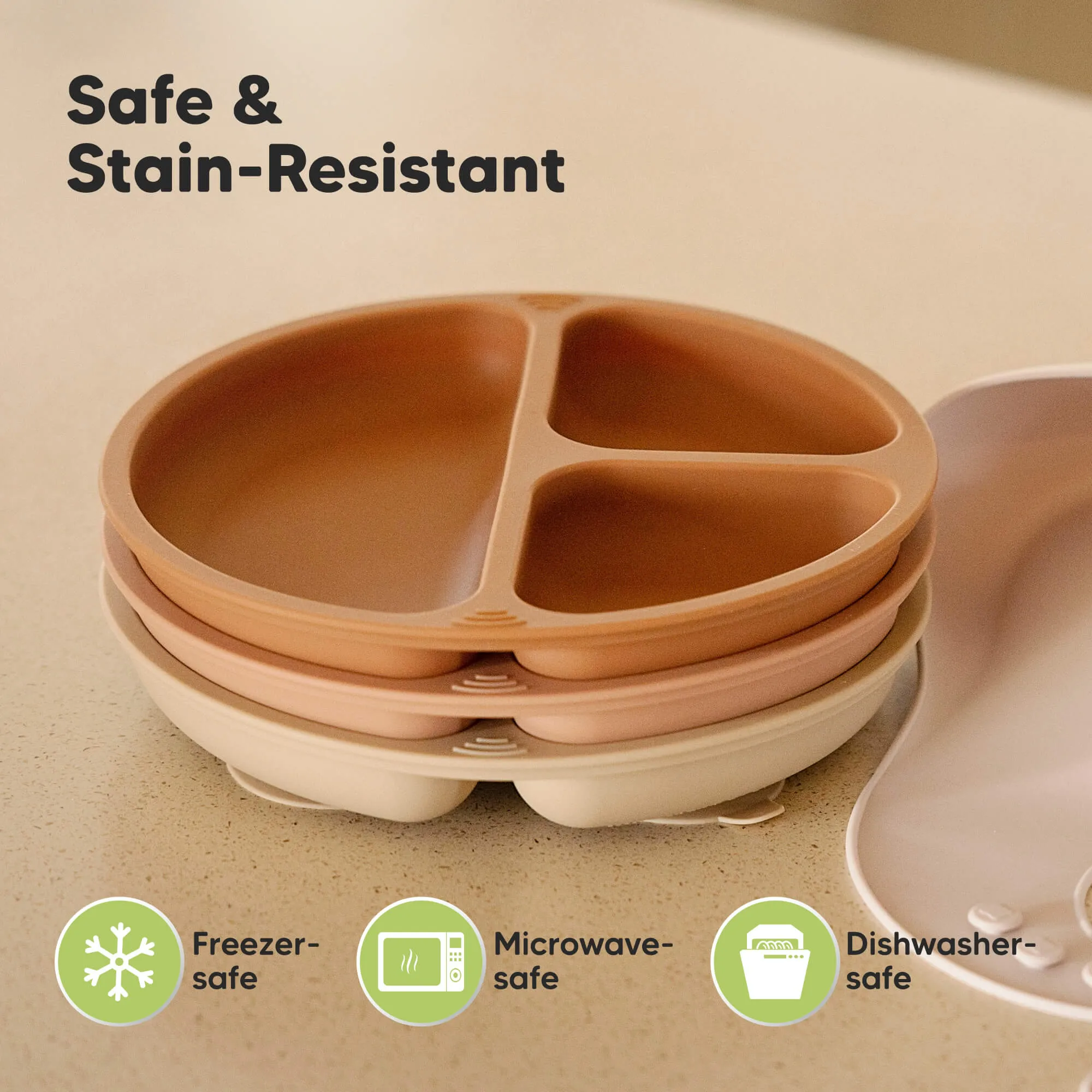 3-Pack Prep Silicone Suction Plates