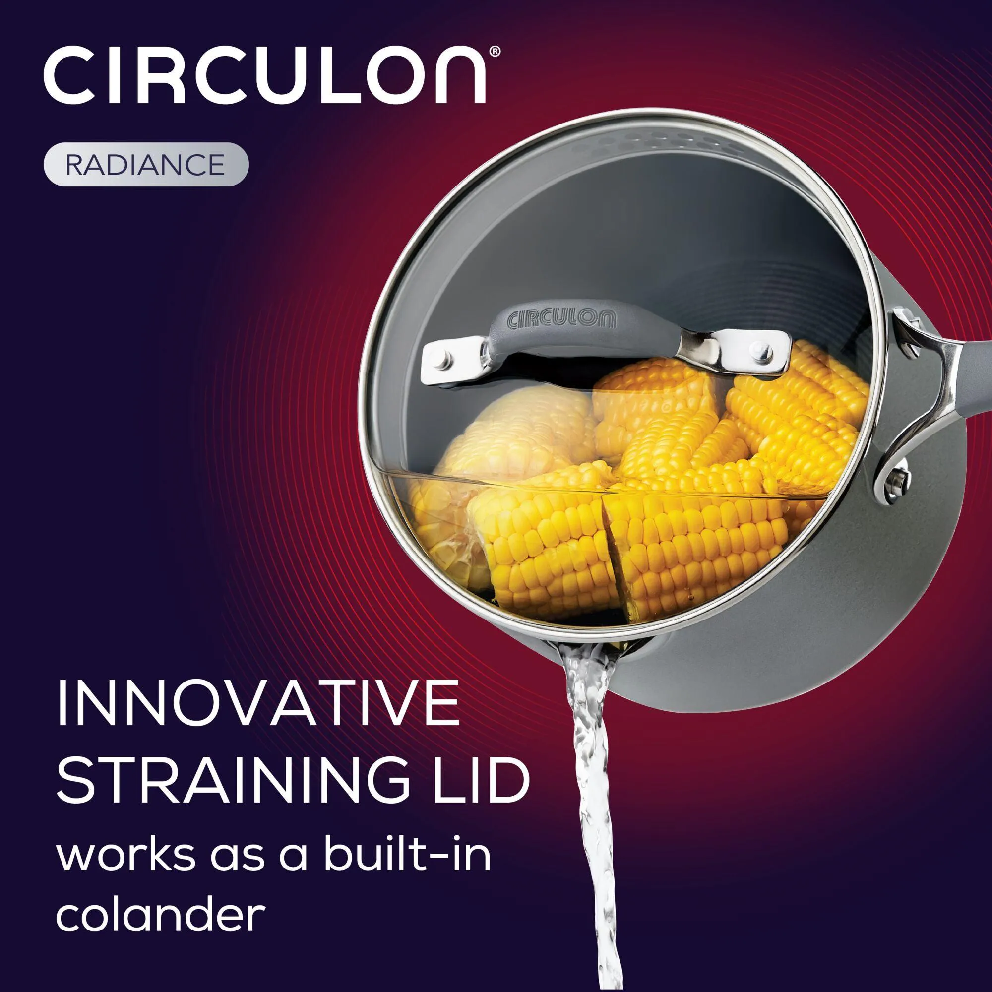3-Quart Nonstick Straining Saucepan