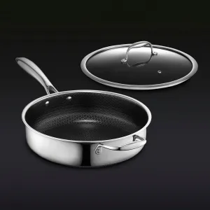 3.3QT Hybrid Deep Sauté Pan with Lid (3.1L)