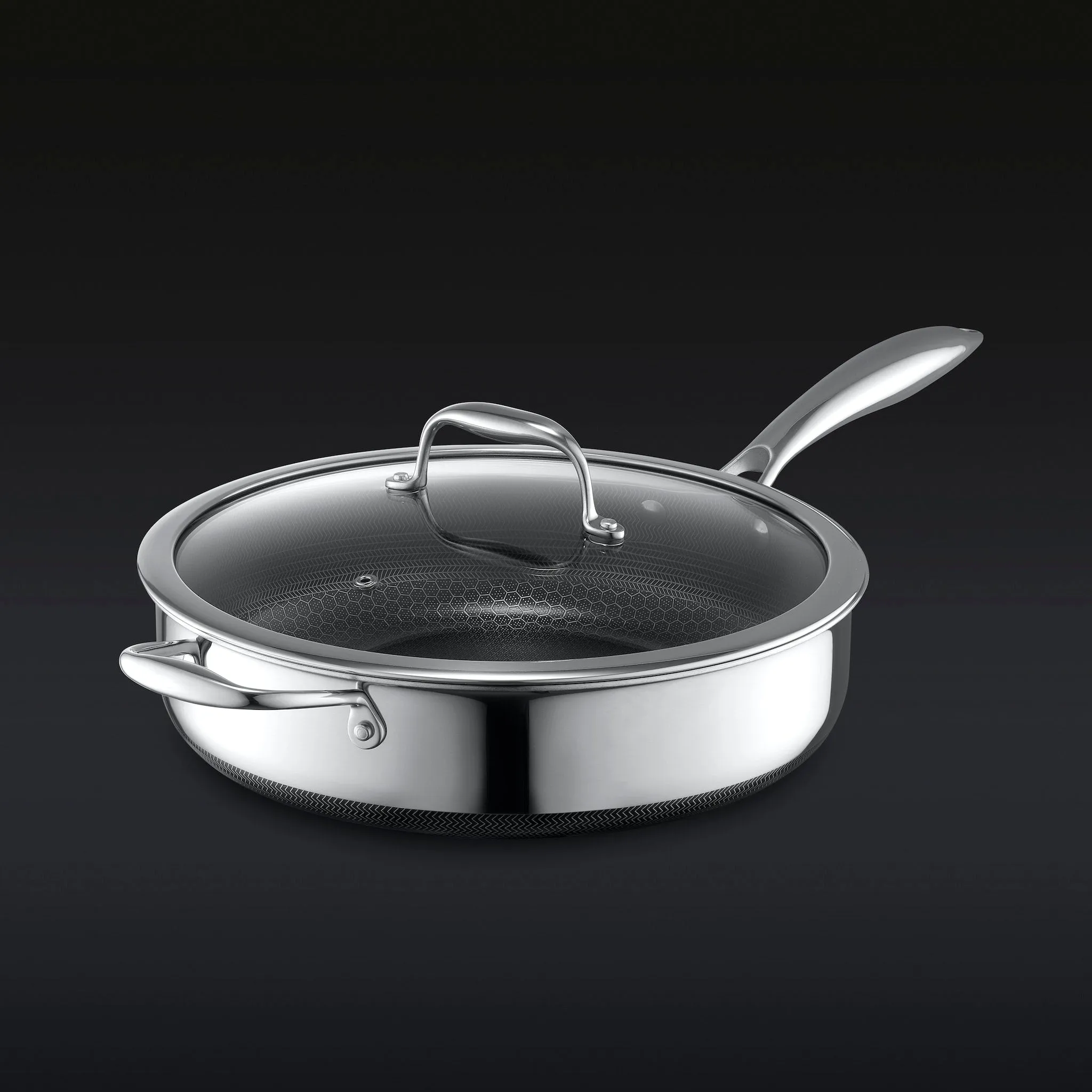 4.5QT Hybrid Deep Sauté Pan with Lid (4.25L)