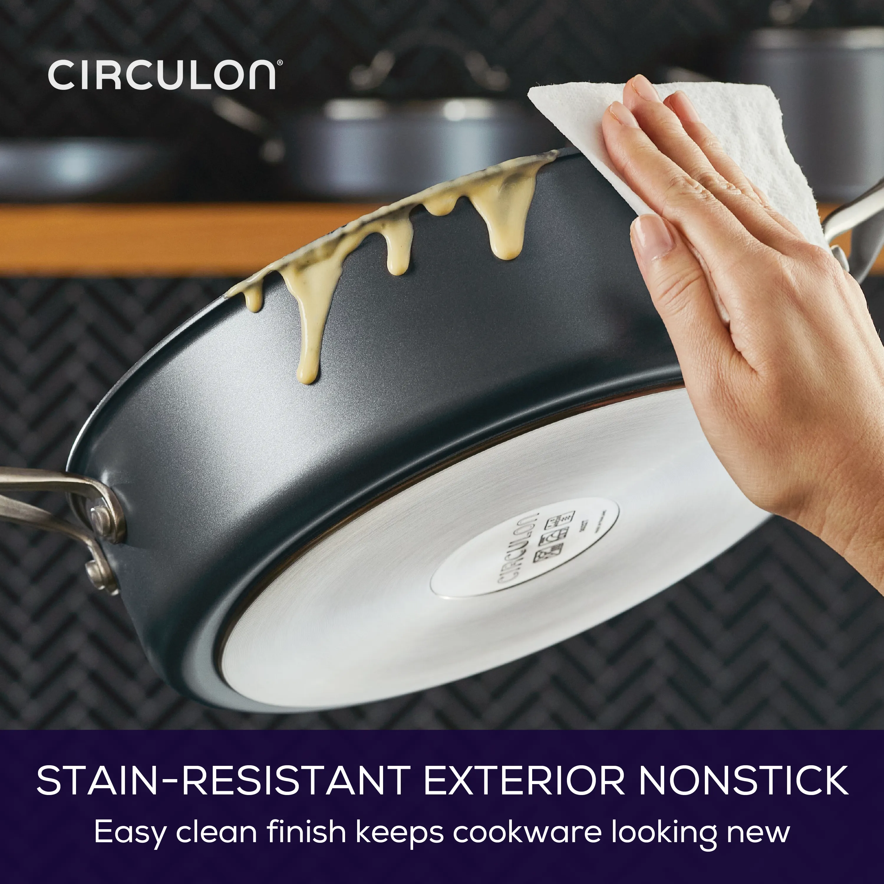 5-Quart A1 ScratchDefense™ Nonstick Saute Pan with Lid
