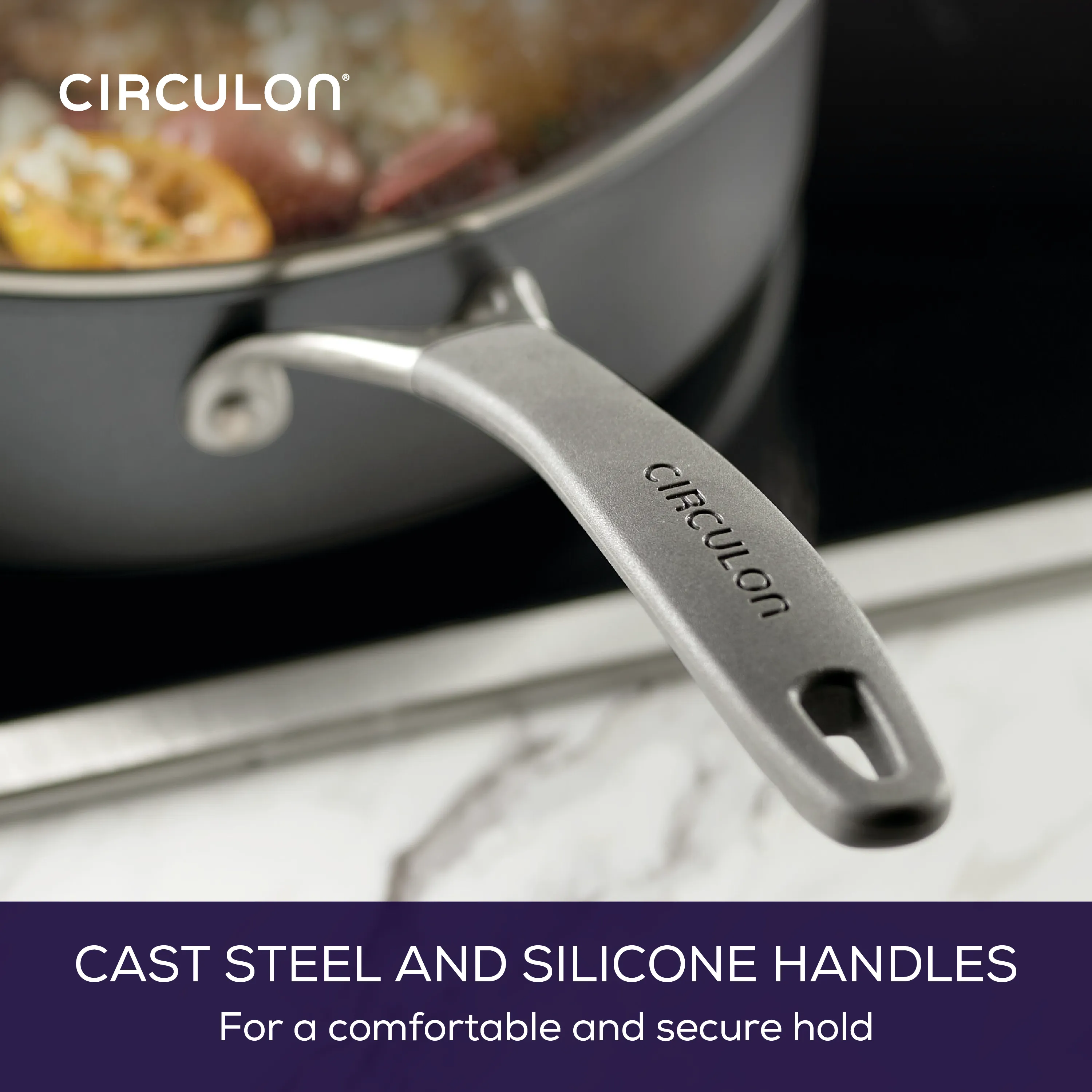 5-Quart A1 ScratchDefense™ Nonstick Saute Pan with Lid