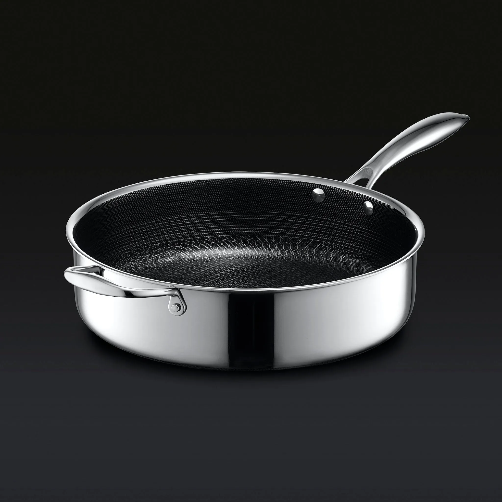 5.5 QT Hybrid Deep Sauté Pan with Lid (5.2L)