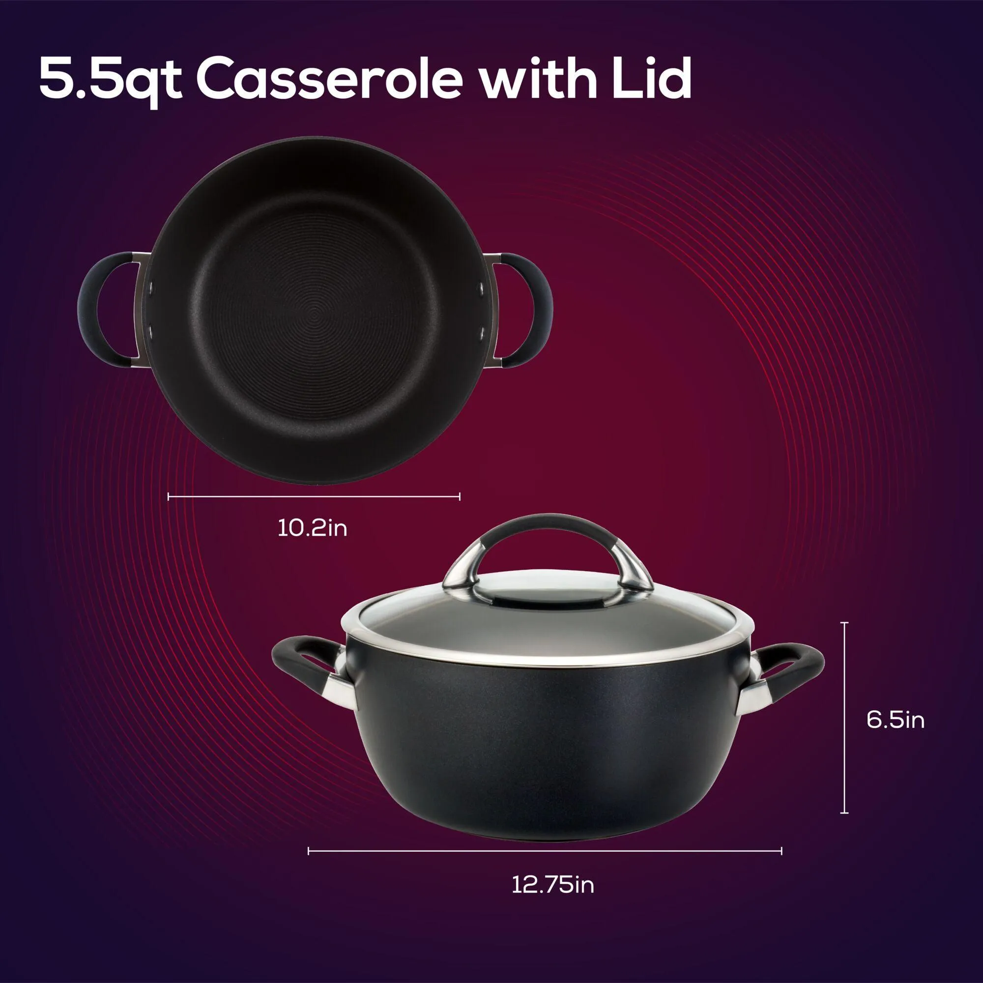 5.5-Quart Nonstick Casserole