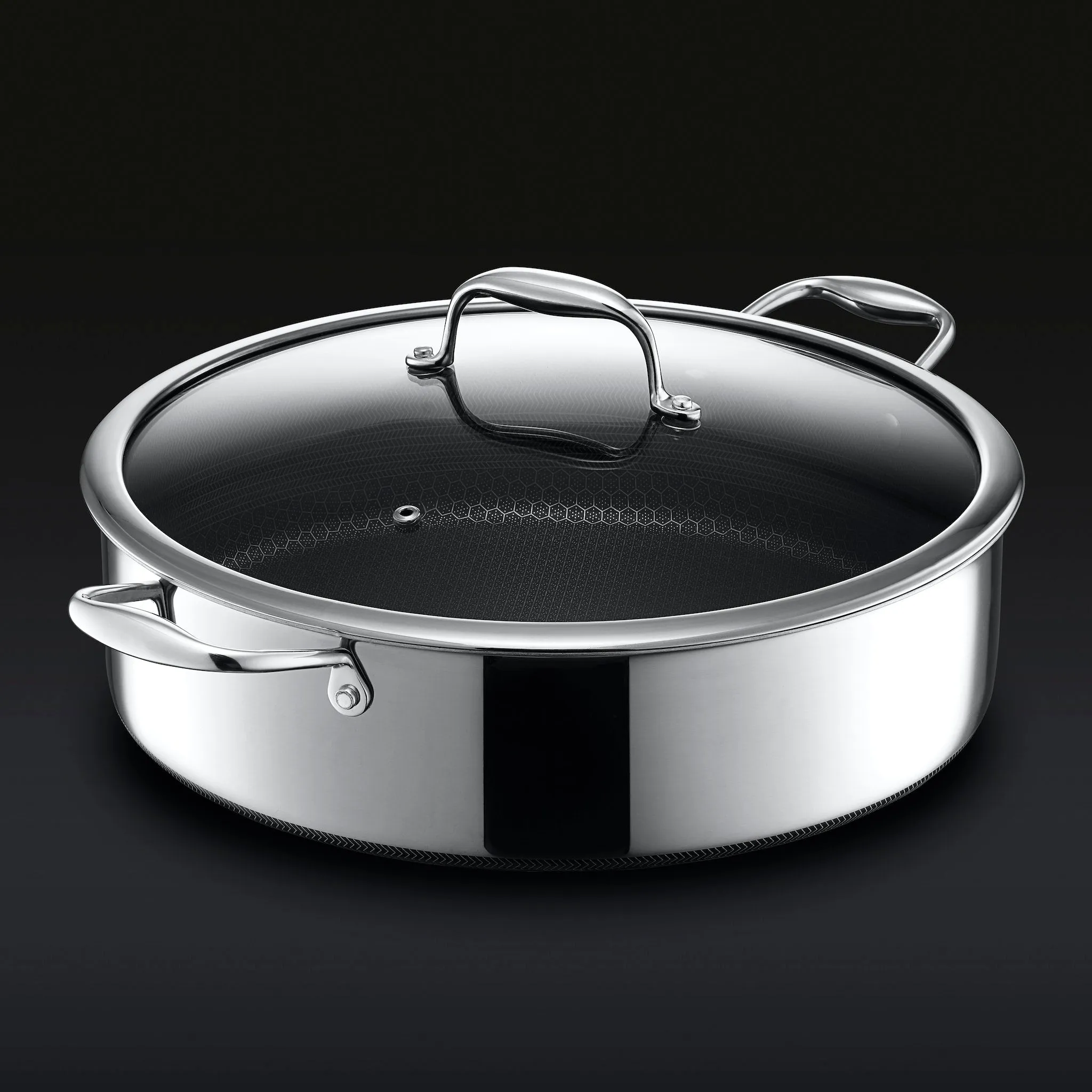 7QT Hybrid Deep Sauté Pan/Chicken Fryer with Lid (6.6 L)