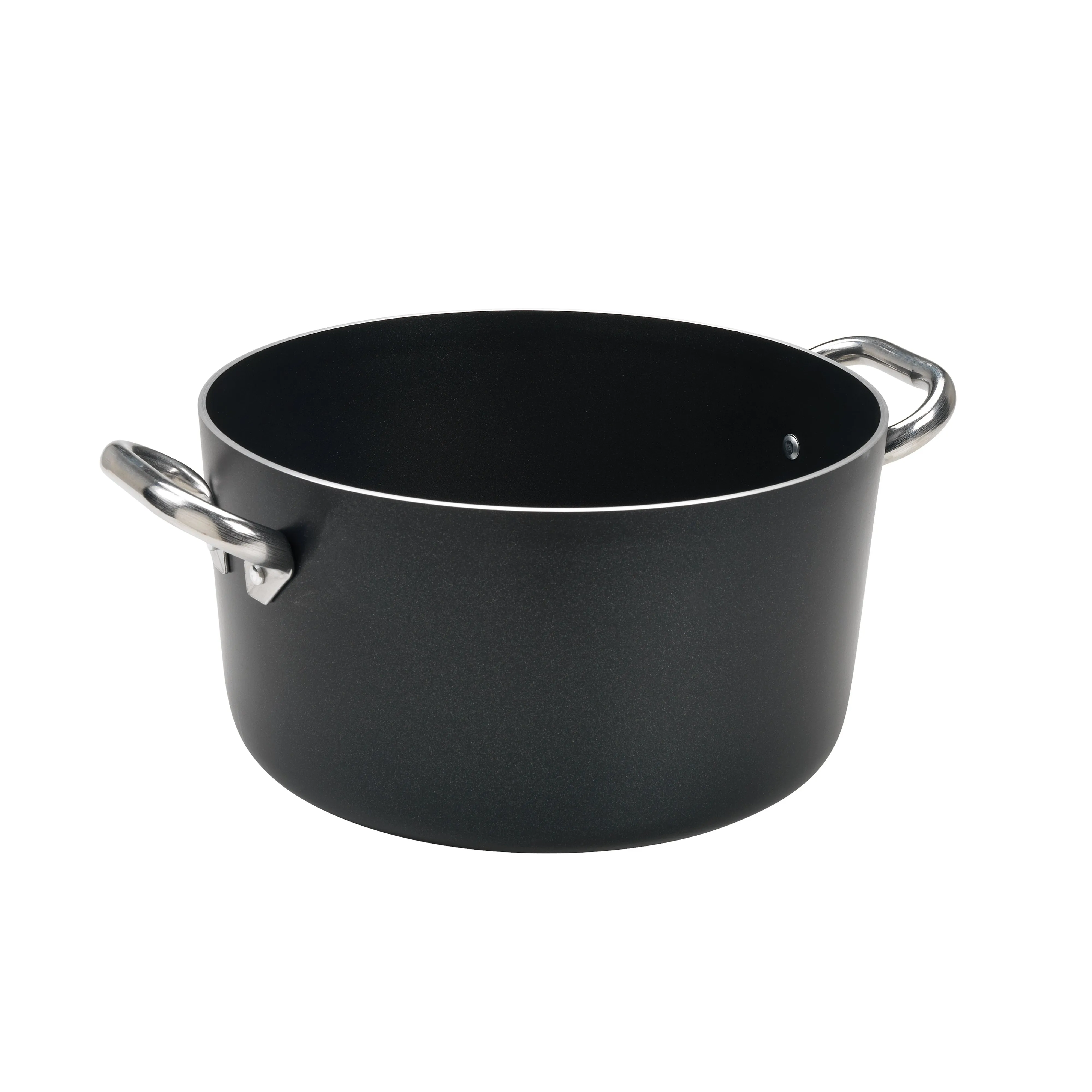 Agnelli Al-Black Aluminum 3mm Nonstick Casserole With Two Stainless Steel Handles, 13.2-Quart
