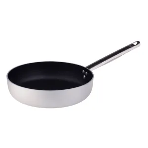 Agnelli Aluminum 5mm Nonstick Deep Straight Fry Pan With Stainless Steel Handle, 6.3-Inches