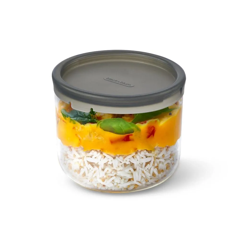 Black   Blum Glass Lunch Pot - 600ml