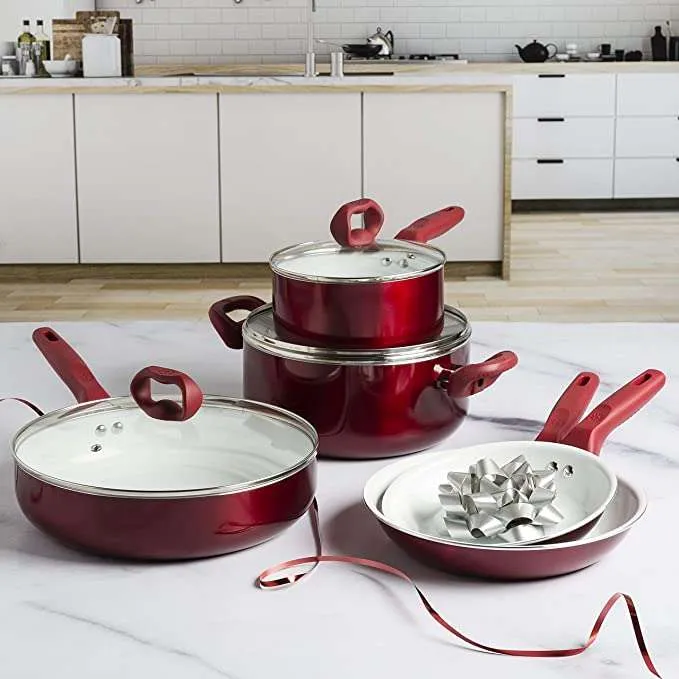Bliss Non-Stick Ceramic Cookware Set, 8 Piece - Ecolution
