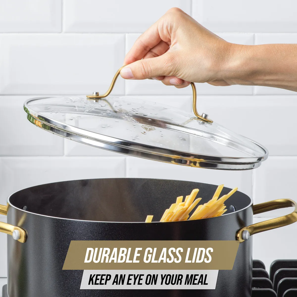 Blue Diamond Gold 10-Piece Cookware Set