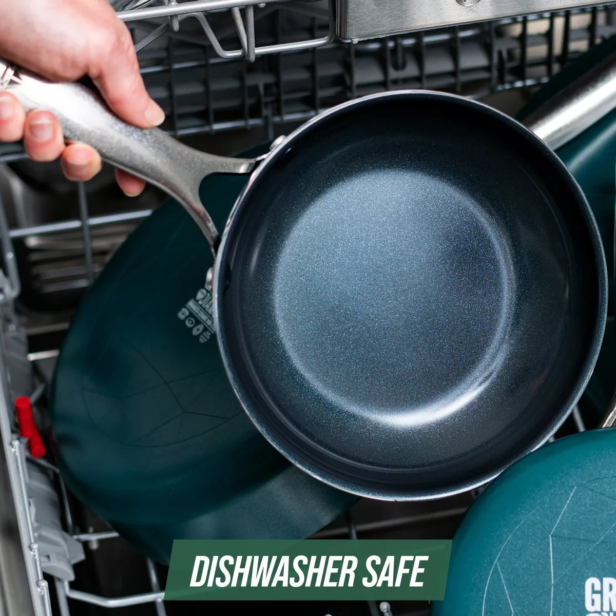Blue Diamond Green 12-Piece Cookware Set