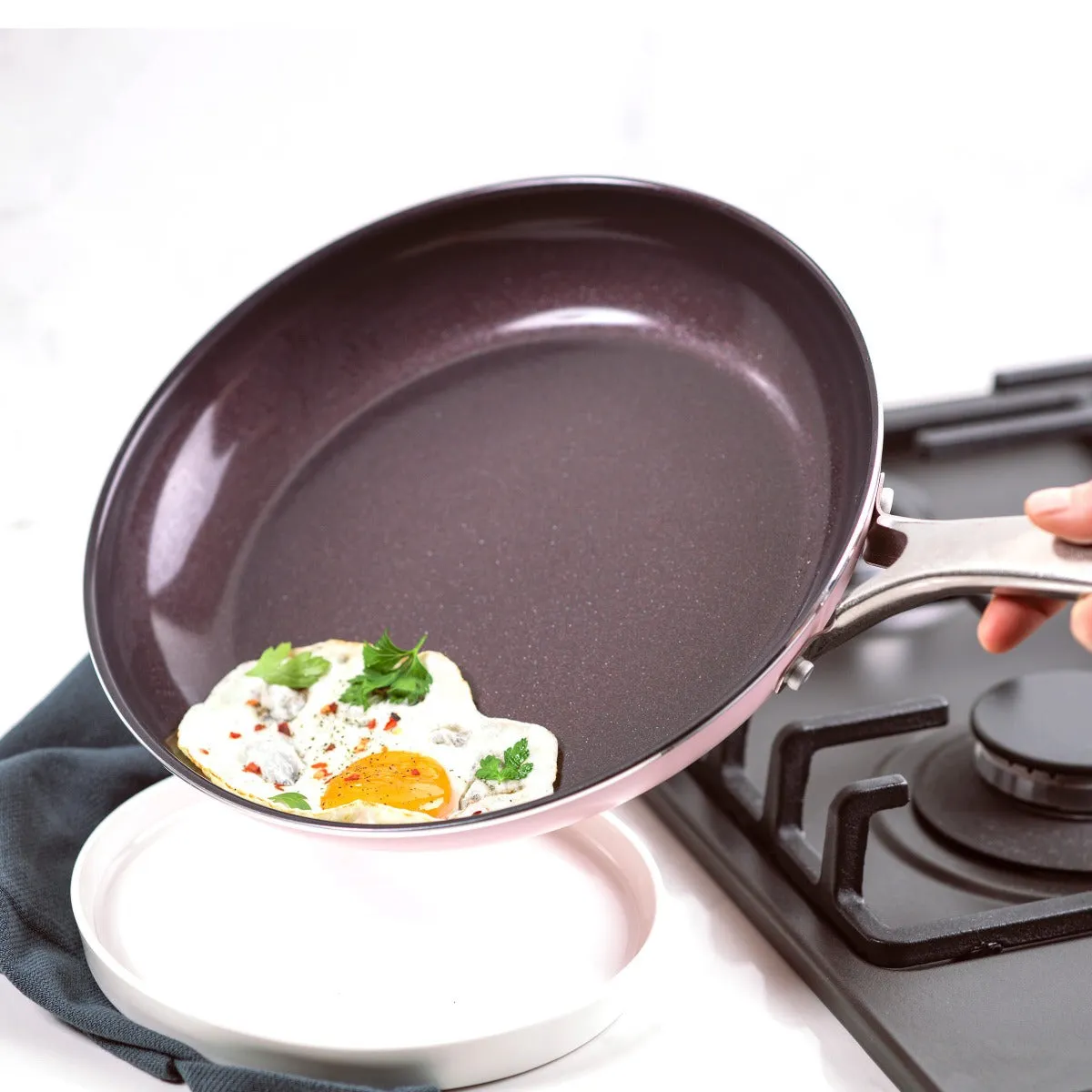 Blue Diamond Pink 10" Frypan