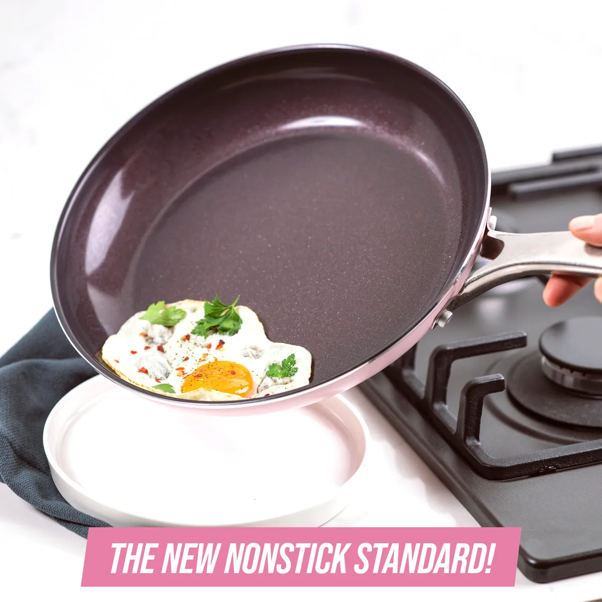 Blue Diamond Pink 10" Frypan