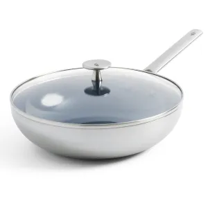 Blue Diamond Triple Steel 11" Wok with Lid