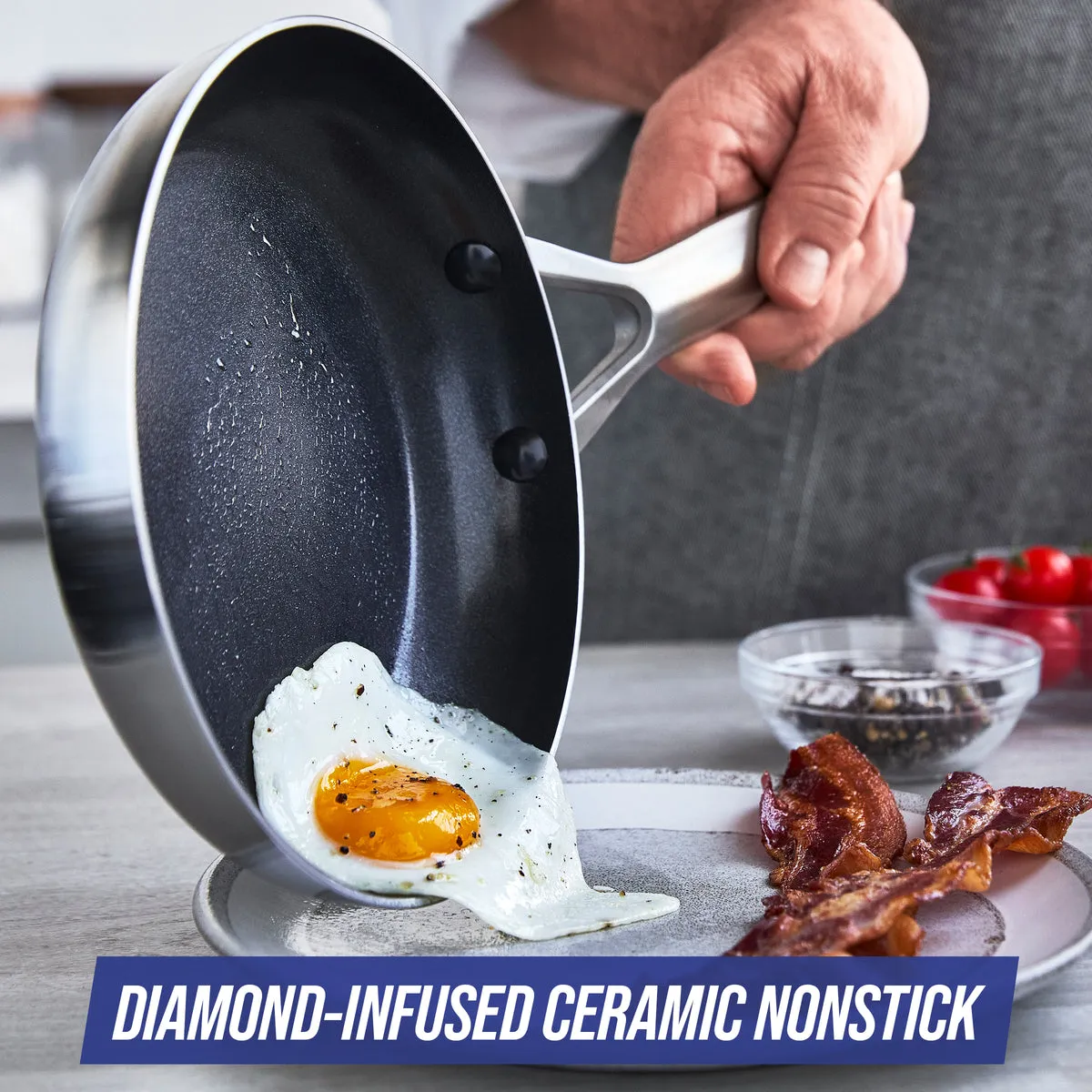 Blue Diamond Triple Steel 9.5" Frypan
