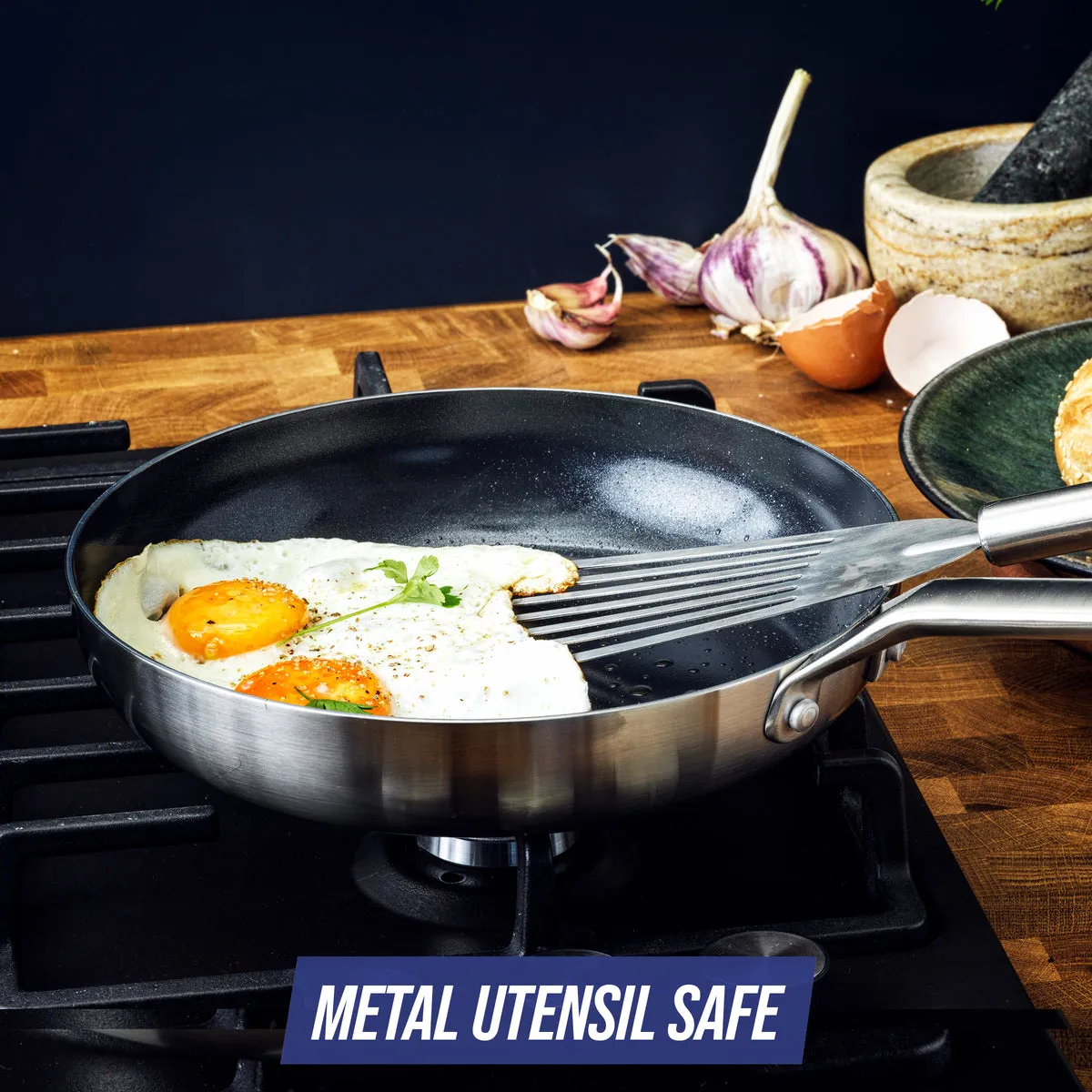 Blue Diamond Triple Steel 9.5" Frypan