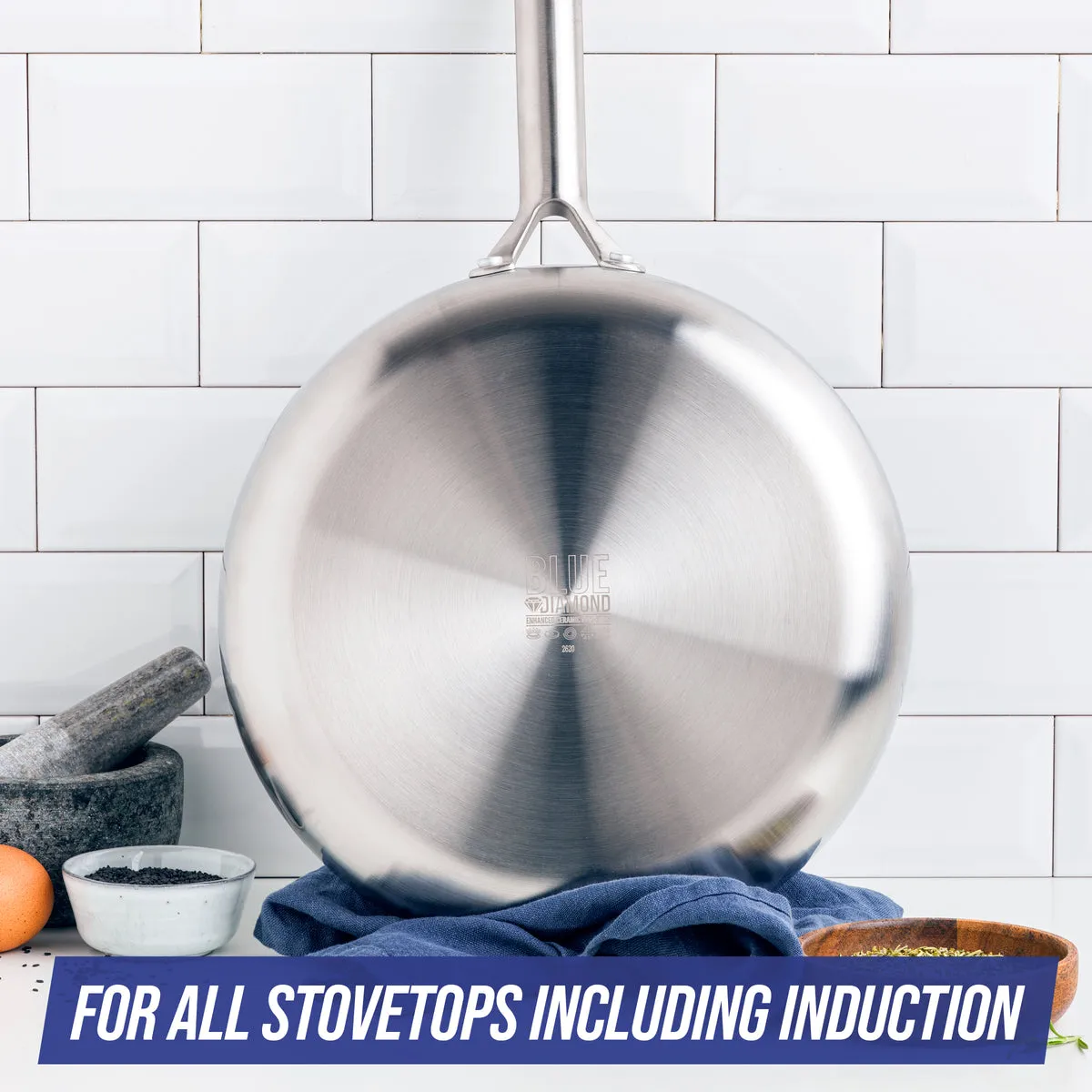 Blue Diamond Triple Steel 9.5" Frypan