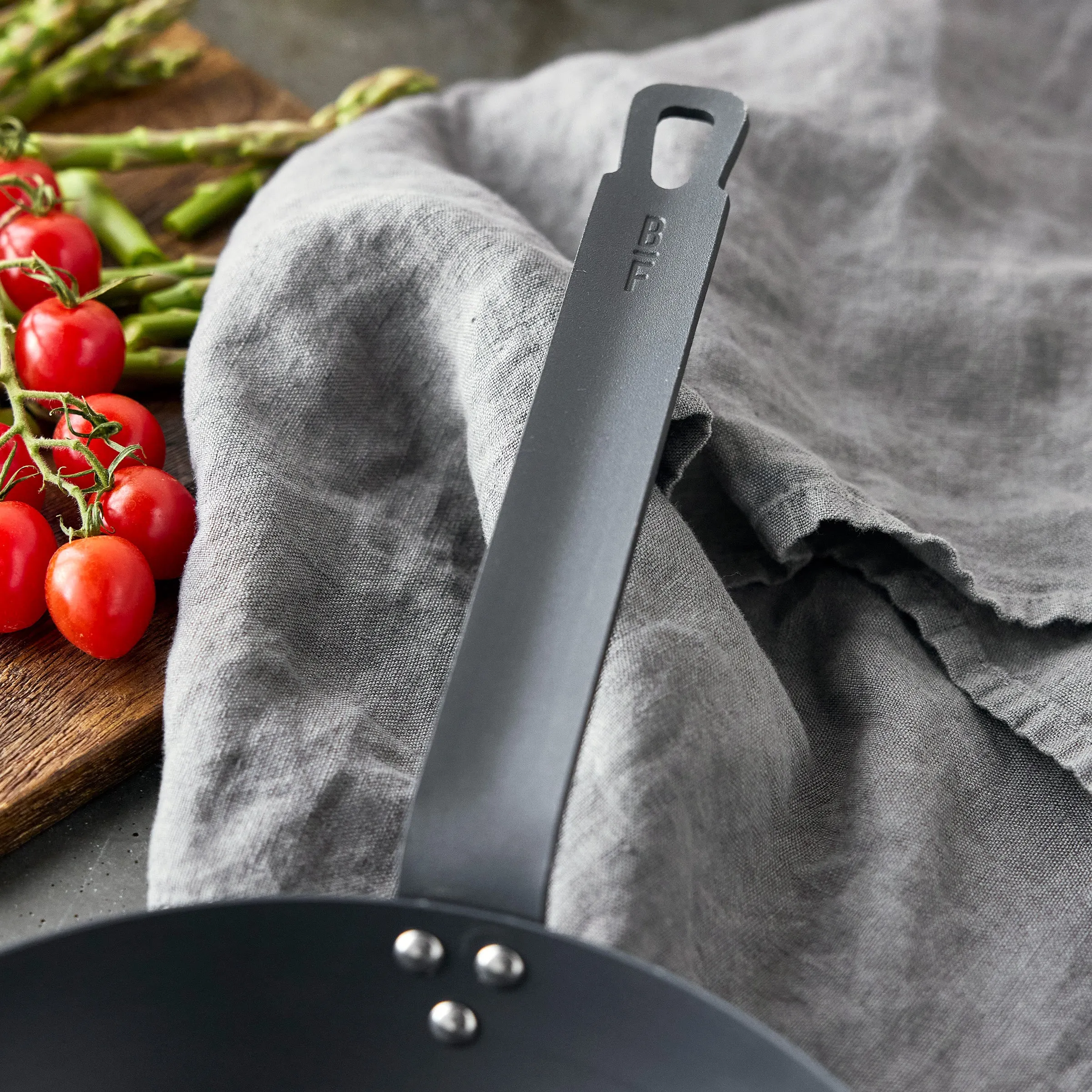 Bobby Flay by GreenPan 8", 10" and 12" Carbon Steel Frypan Set