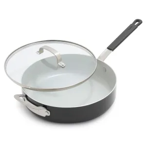 Bobby Flay by GreenPan Professional Ceramic Nonstick 4.5-Quart Sauté Pan with Lid | Graphite