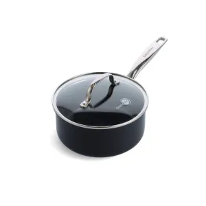 Chatham Black Ceramic Nonstick 3-Quart Saucepan with Lid