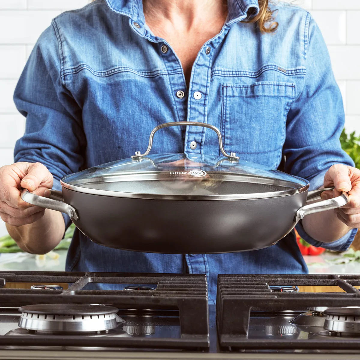 Chatham Ceramic Nonstick 11" Everyday Pan with Lid