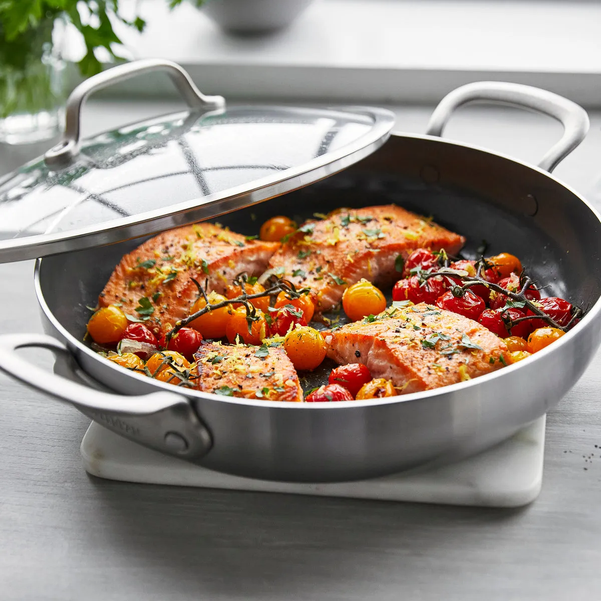 Craft Stainless Steel 12" Everyday Pan with Lid