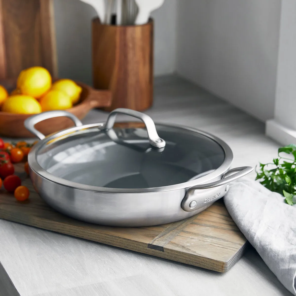 Craft Stainless Steel 12" Everyday Pan with Lid