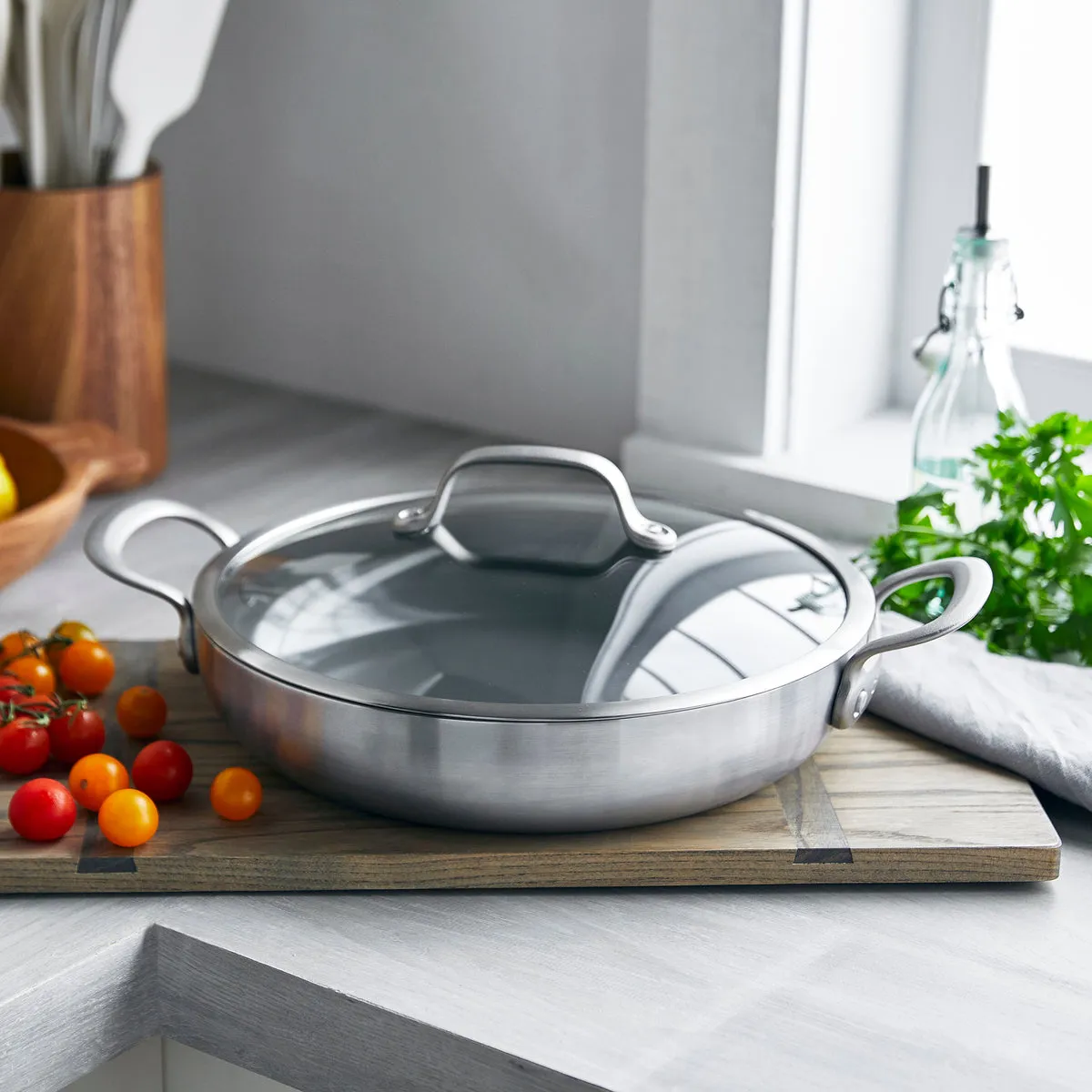 Craft Stainless Steel 12" Everyday Pan with Lid