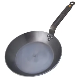 de Buyer Steel Frypan 28cm Round Mineral B Element 77561028 11 Inch