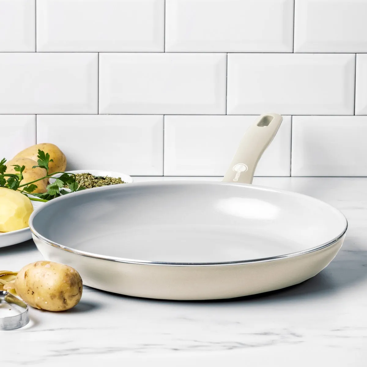 Dover Ceramic Nonstick 12" Frypan | Cream White