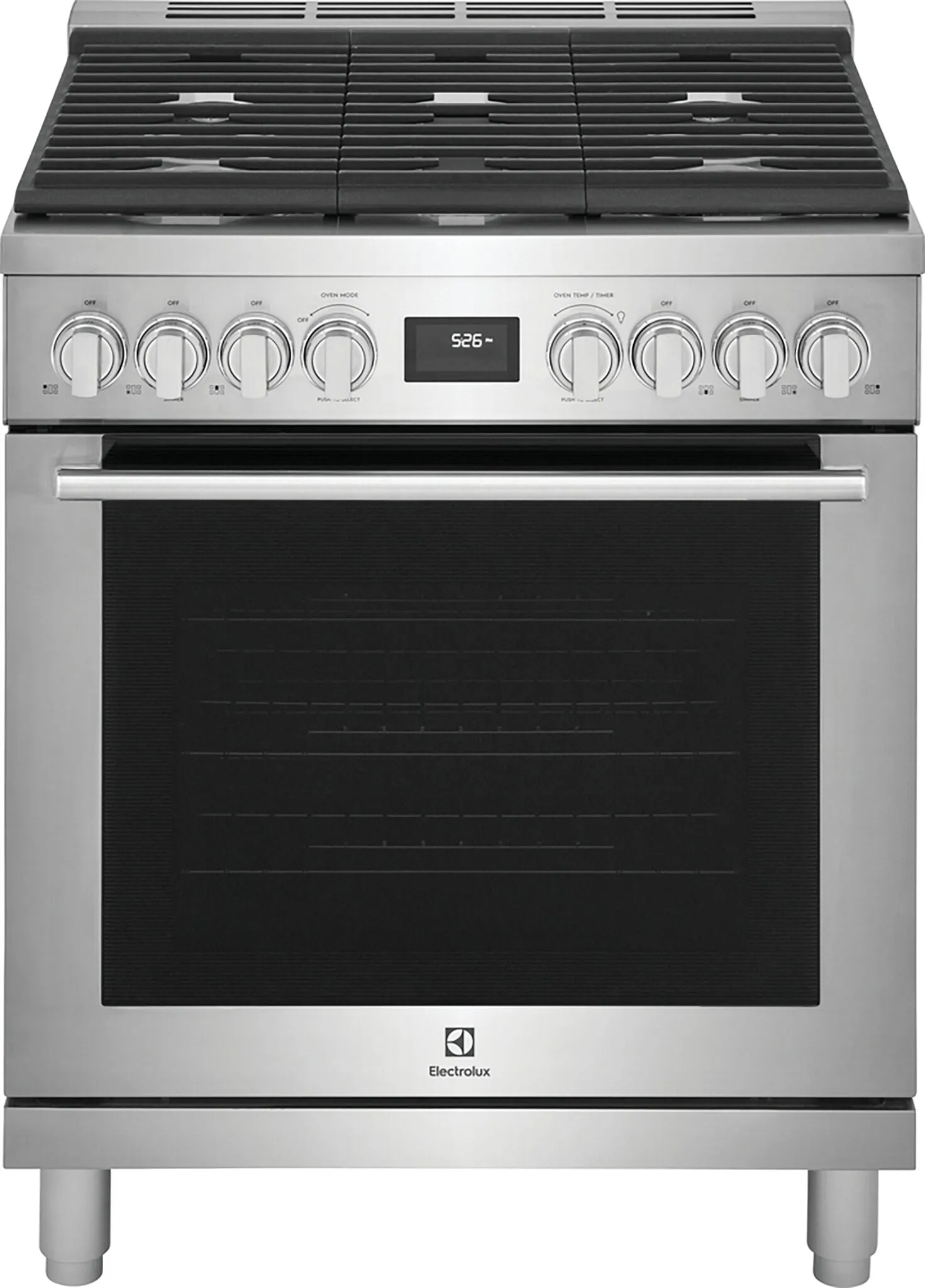Electrolux Stainless Steel Front Control Freestanding Gas Range (4.5 Cu. Ft.) - ECFG3068AS