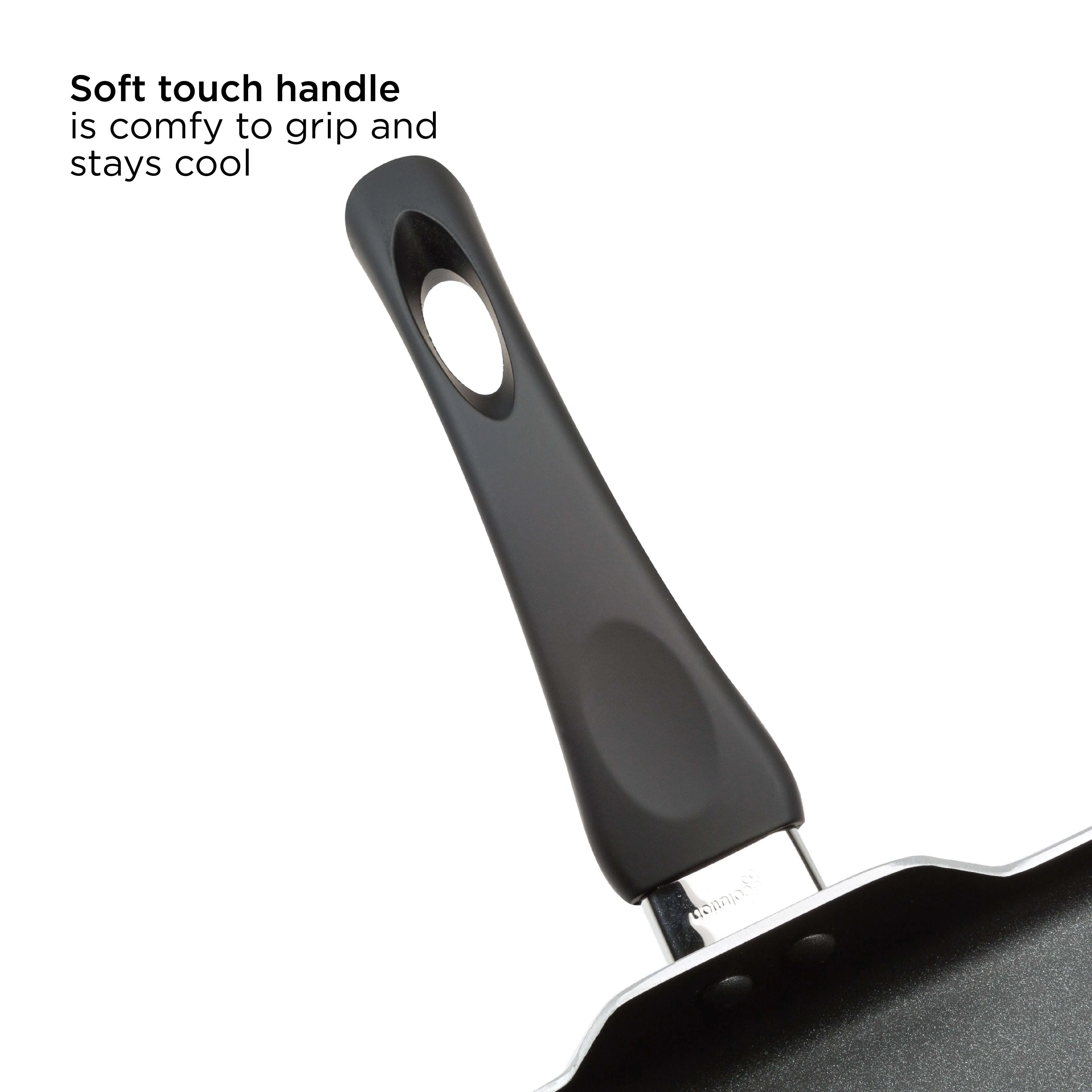 Elements Non-Stick Griddle, 11 Inch, Gray - Ecolution